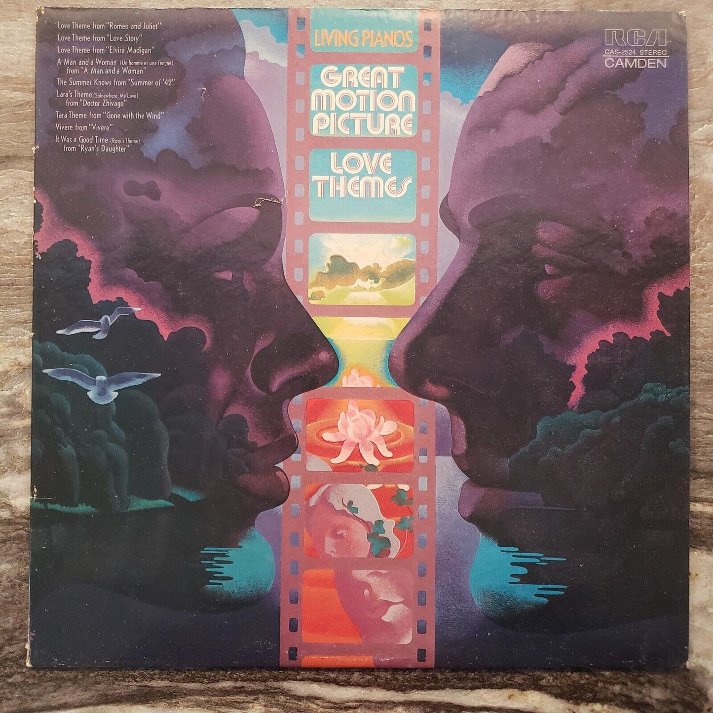 Living Pianos - Great Motion Picture Love Themes - CAS-2524 Vinyl Record LP