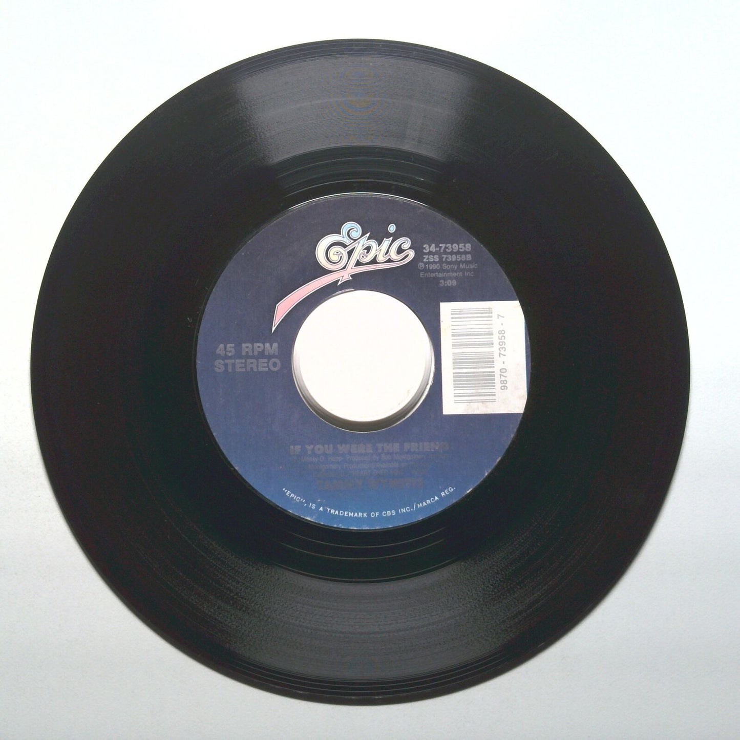 Tammyt Wynette - We're Strangers Again; If You Were The Friend - Vinyl 45 RPM 7"