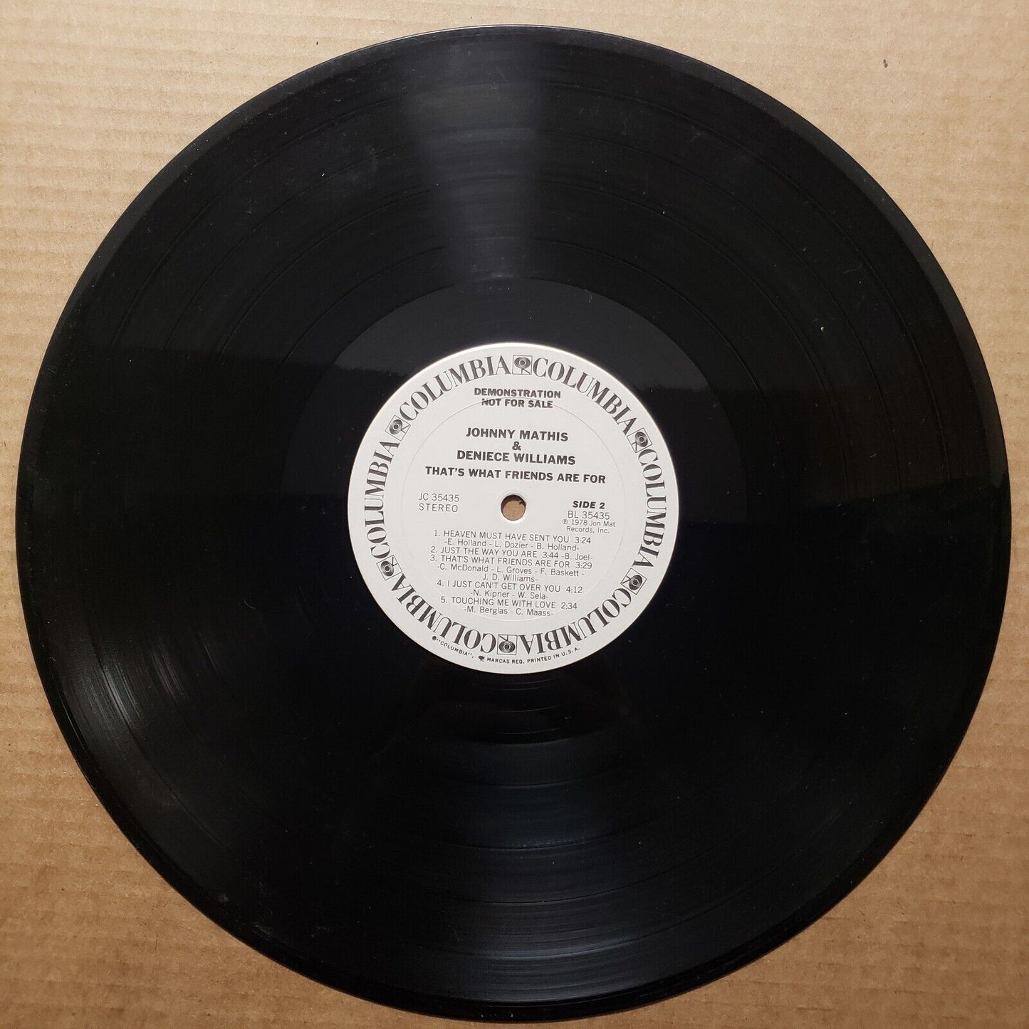 Johnny Mathis & Deniece Williams - That's What Friends Are For - Demo NFS