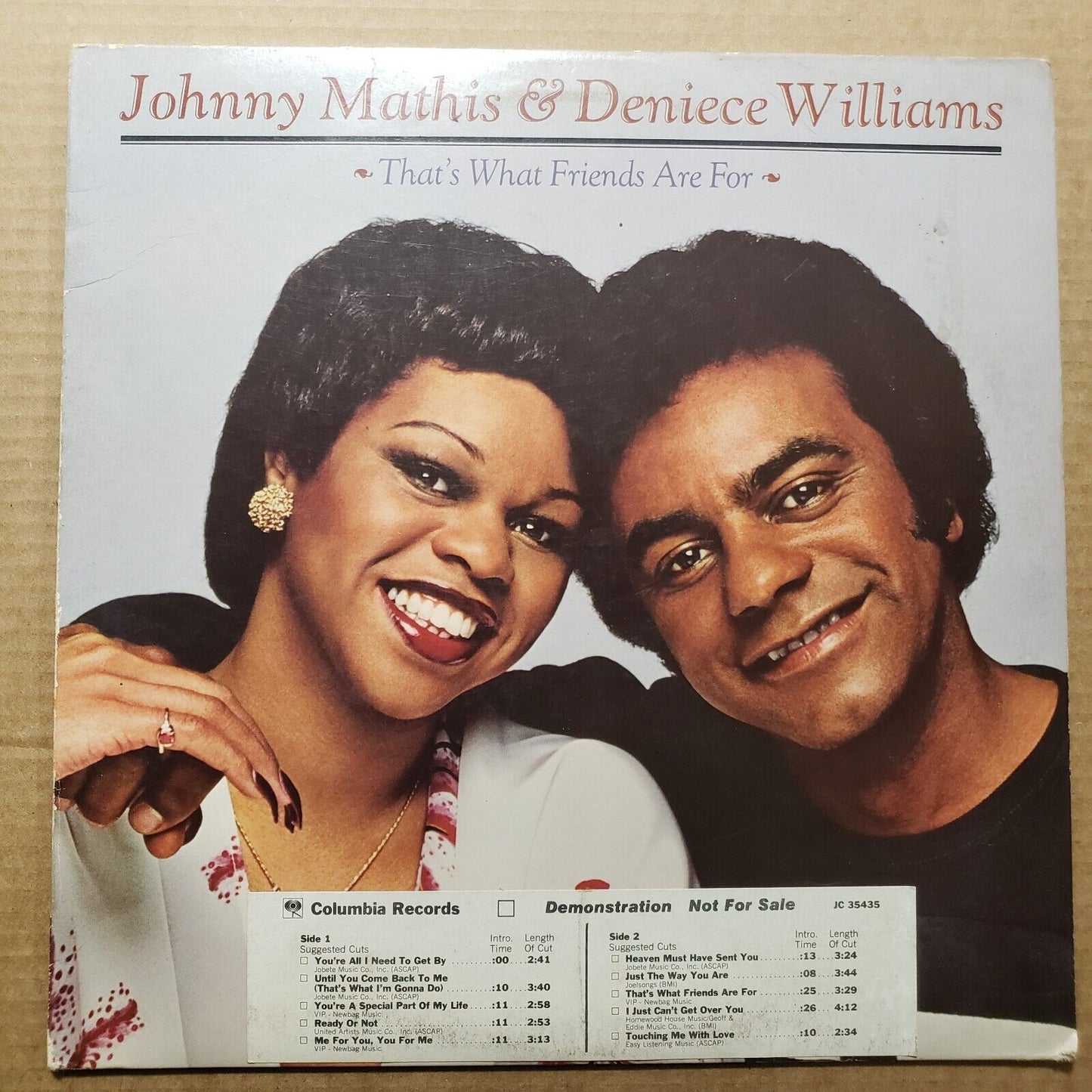 Johnny Mathis & Deniece Williams - That's What Friends Are For - Demo NFS