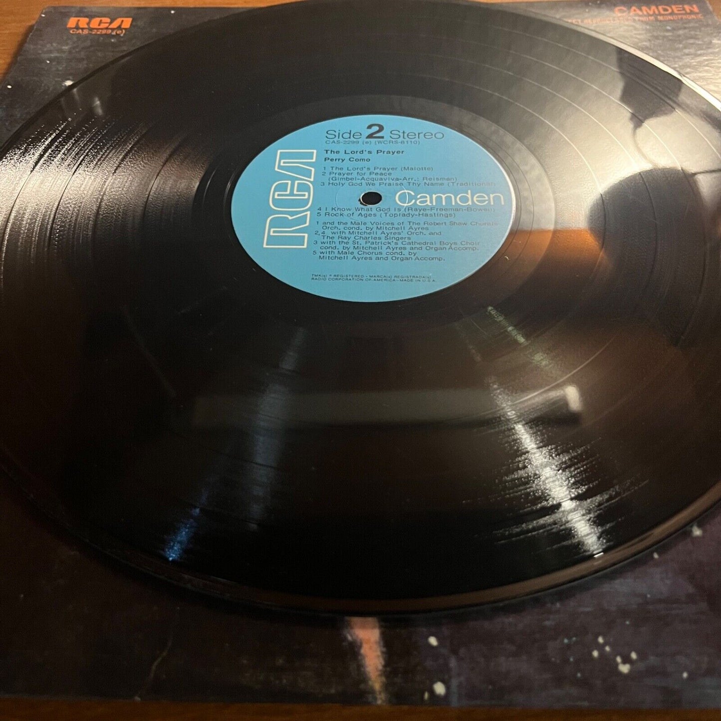 Perry Como - The Lord’s Prayer - CAS 2299 - Vinyl Record LP