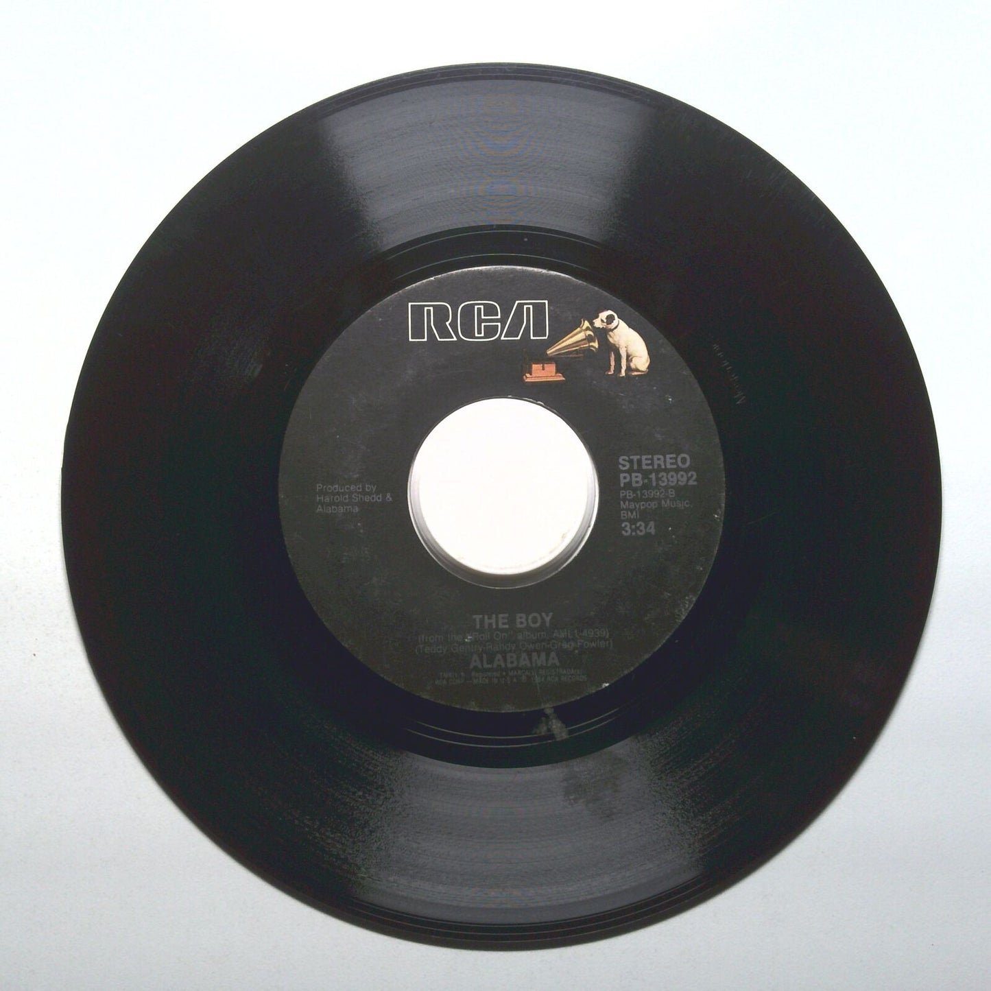 Alabama - There's No Way; The Boy - Vinyl 45 RPM 7"