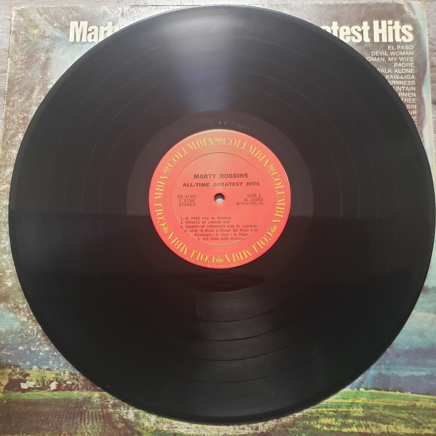 Marty Robbins - All-time Greatest Hits - 2 Disk Set! KG 31361 Vinyl Record LP
