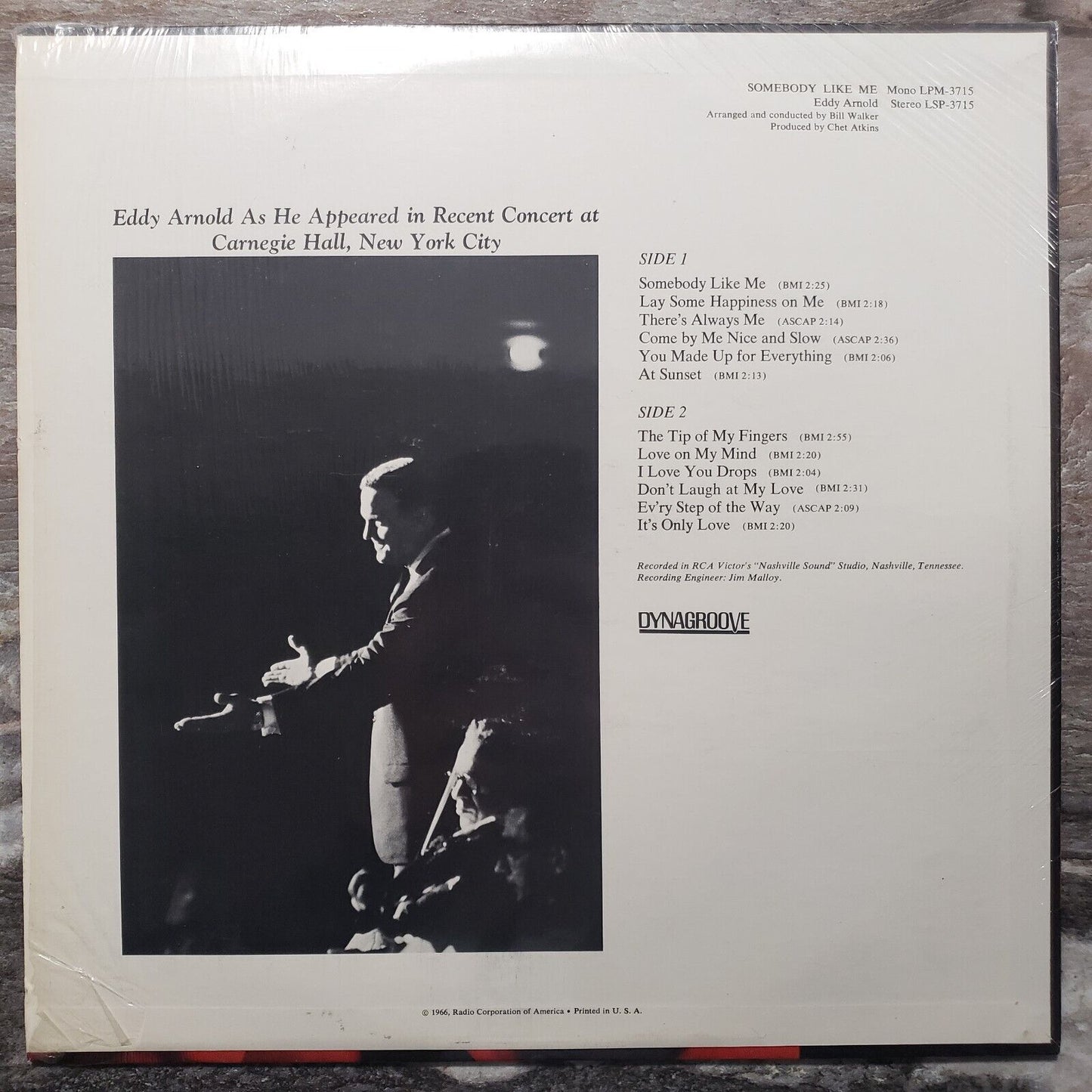 Eddy Arnold - Somebody Like Me - LPM 3715 Vinyl Record LP