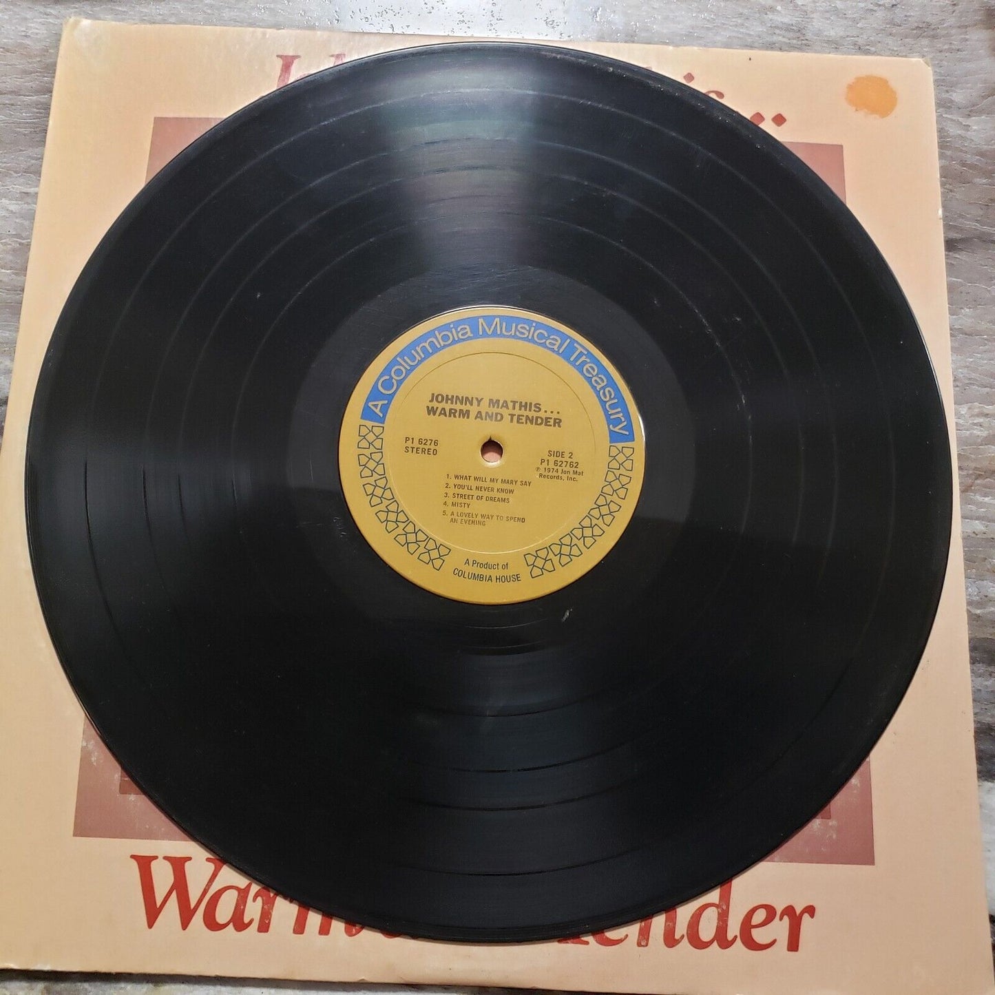 Johnny Mathis - Warm And Tender - 2 Disc Set - P 62762 Vinyl Record LP