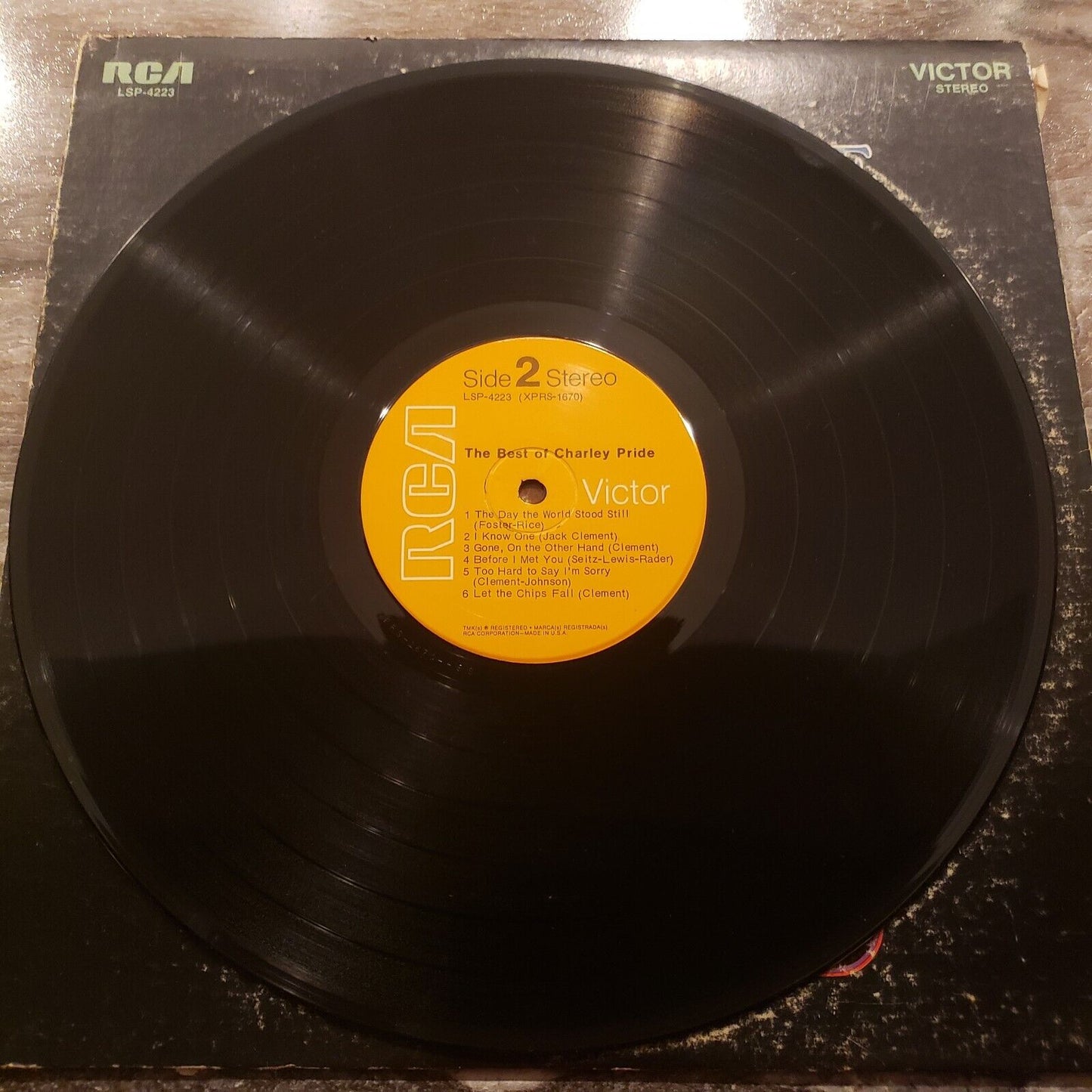The Best Of Charley Pride - LSP-4223 Vinyl Record LP