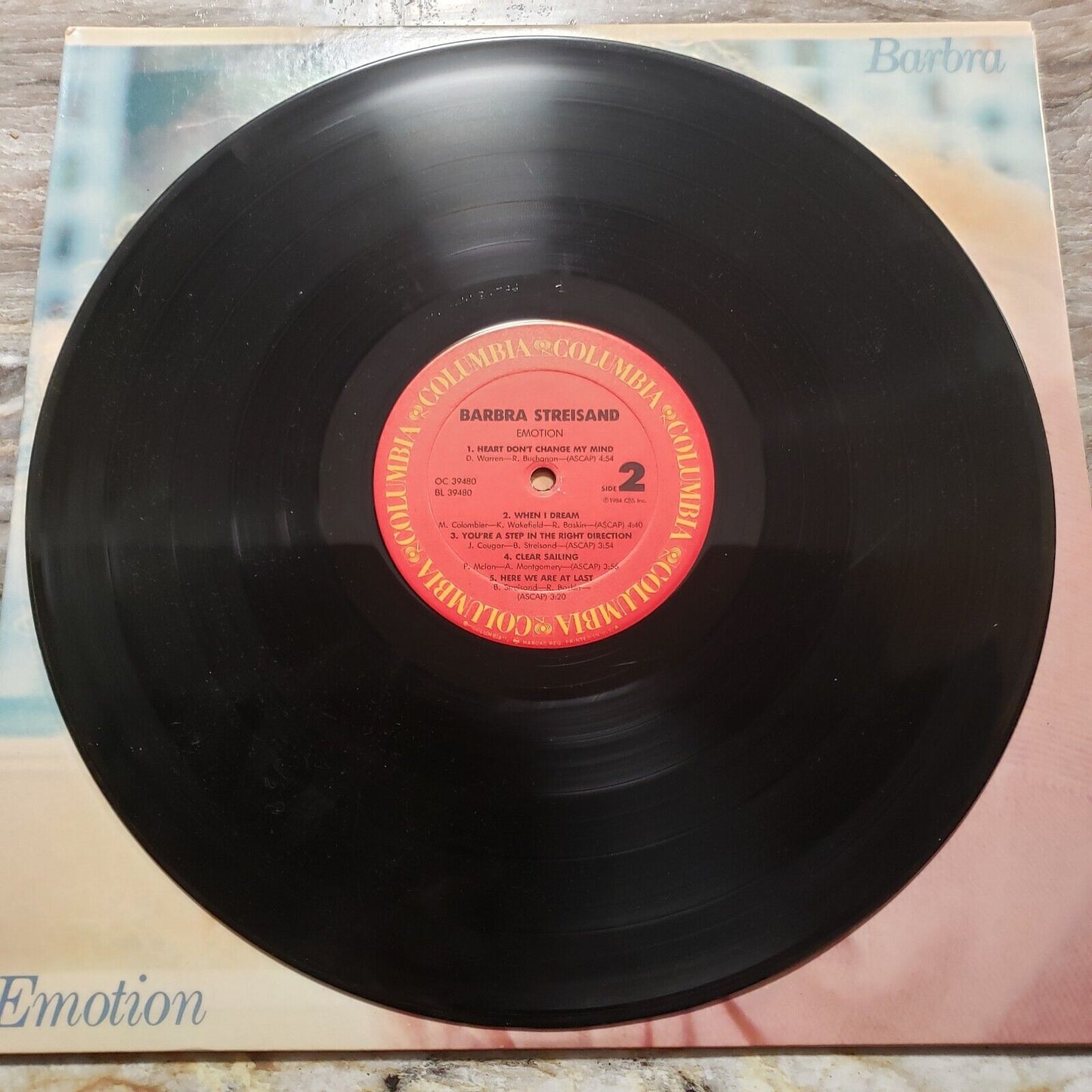Barbra Streisand - Emotion - 1984 OC 39480 Vinyl Record LP