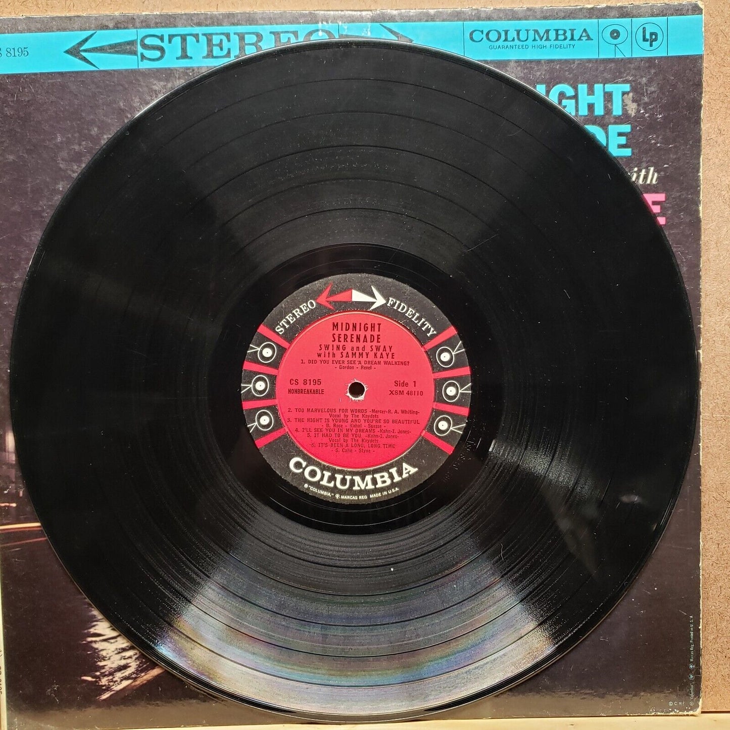 Midnight Serenade - Swing and Sway with Sammy Kaye - CS 8195 - Vinyl Record LP