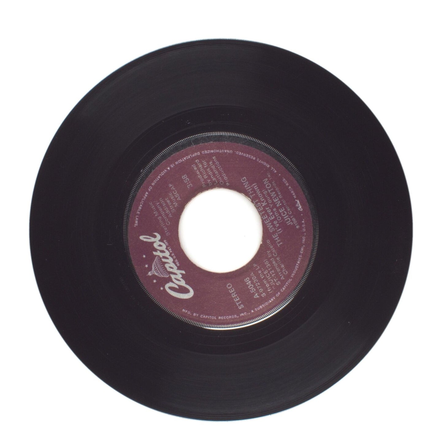 Juice Newton - The Sweetest Thing (I've Ever Known); Ride 'Em Cowboy - 45 RPM 7"