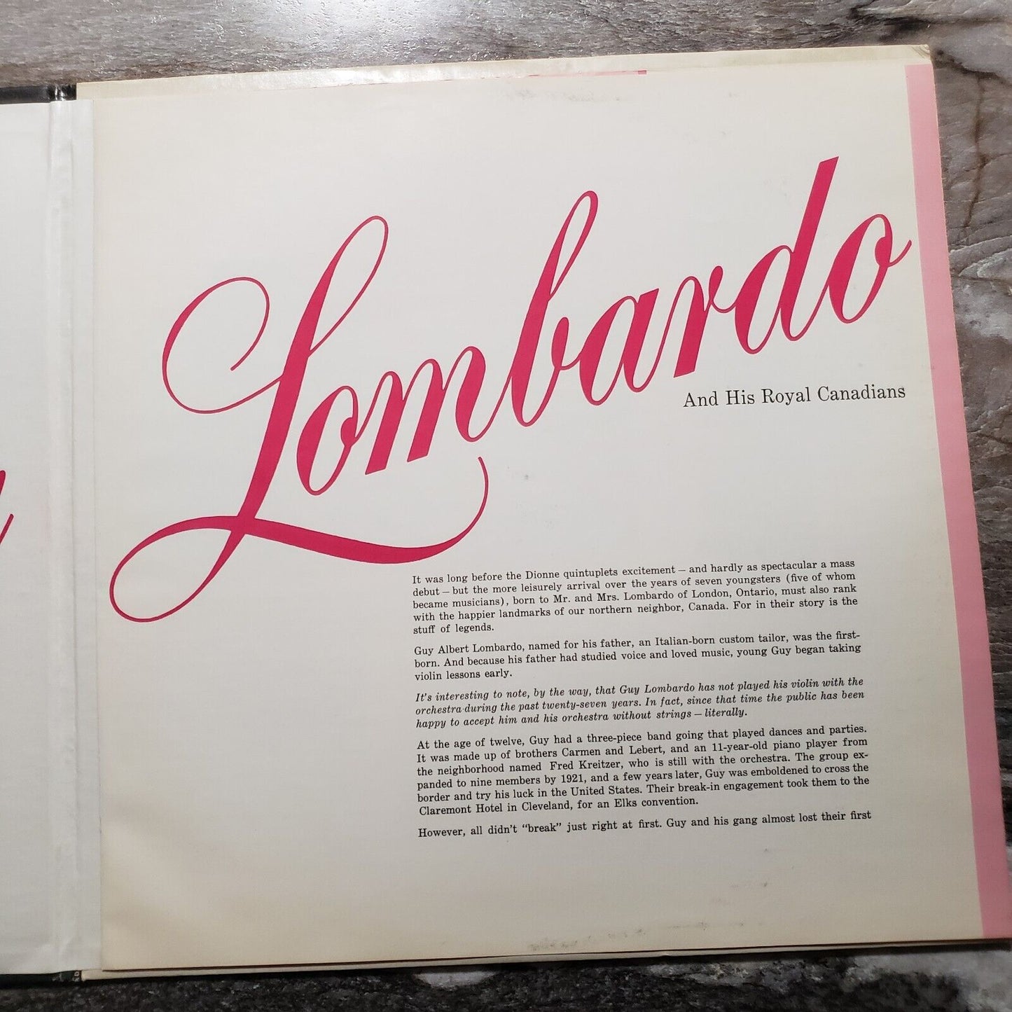 The Best Of Guy Lombardo And His Royal Canadians - 2 Disc Set - Vinyl Record LP