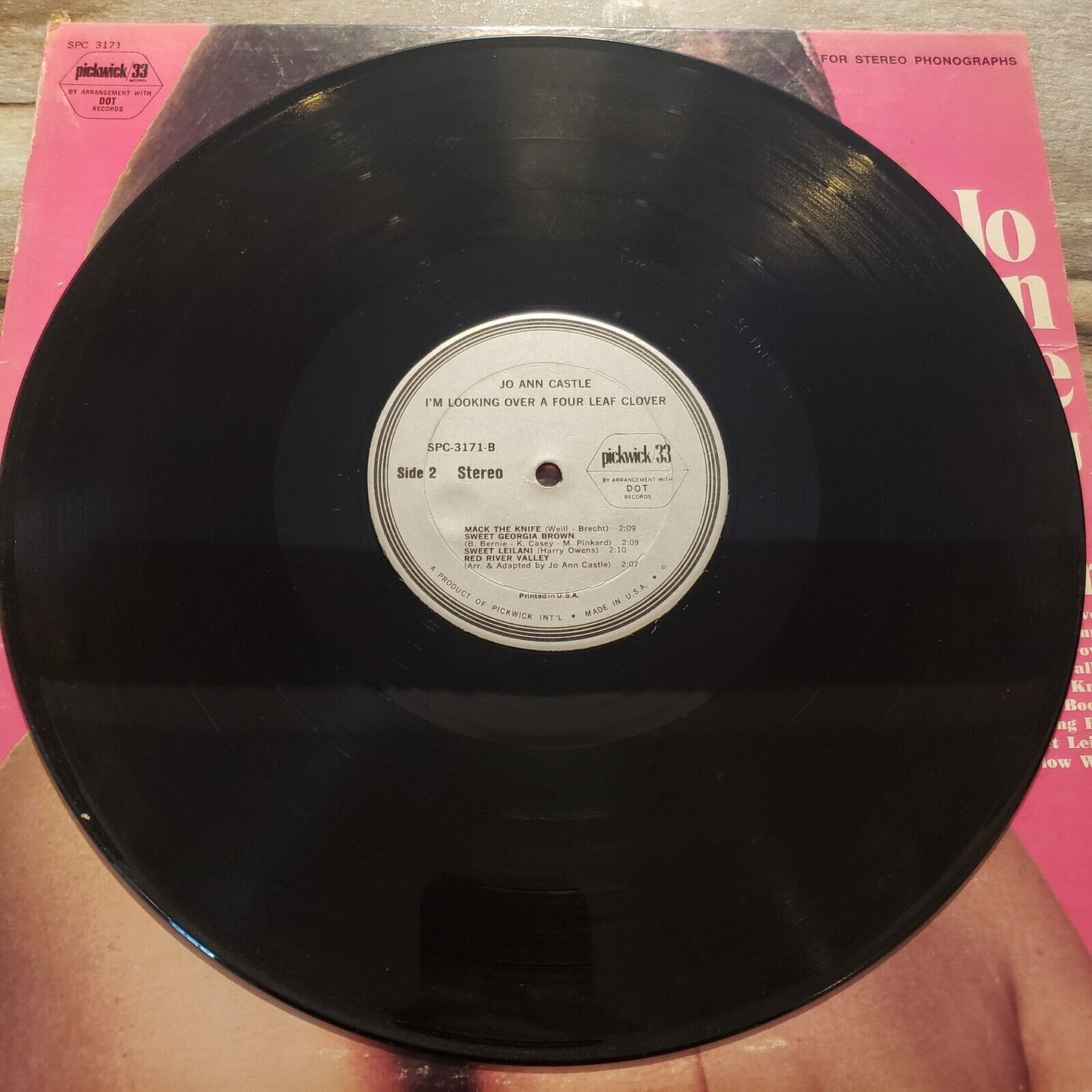 Jo Ann Castle - I'm Looking Over A Four Leaf Clover - SPC-3171 Vinyl Record LP