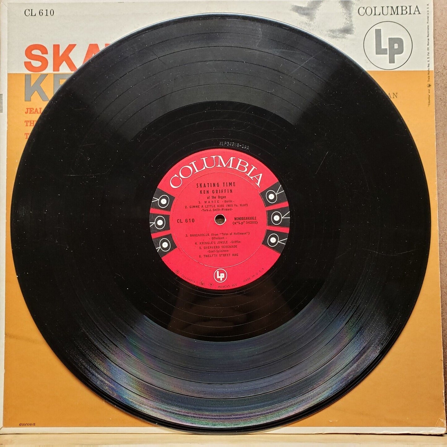 Ken Griffin - Skating Time - CL 610 - Vinyl Record LP