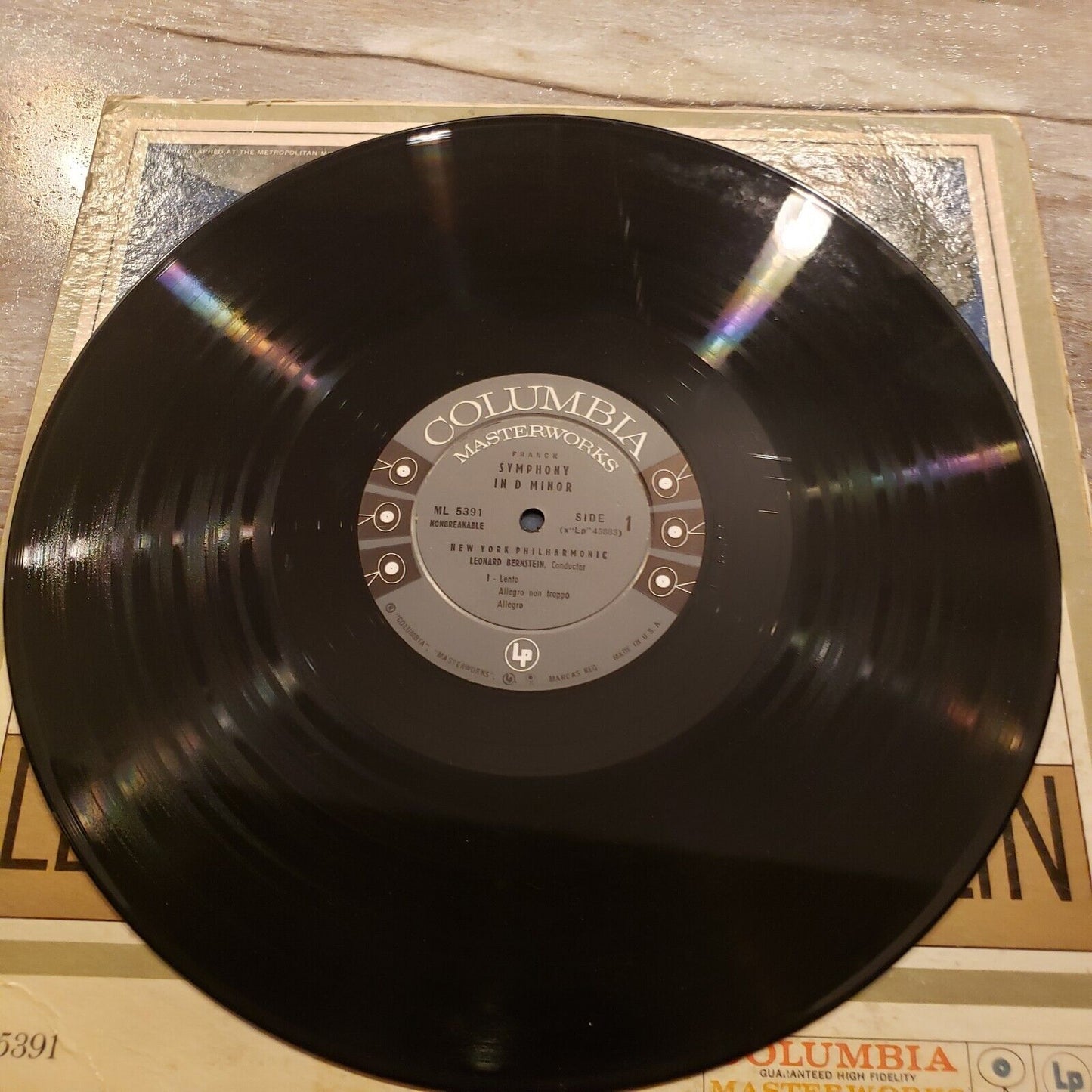Leonard Bernstein - Franck Symphony In D Minor - ML 5391 Vinyl Record LP