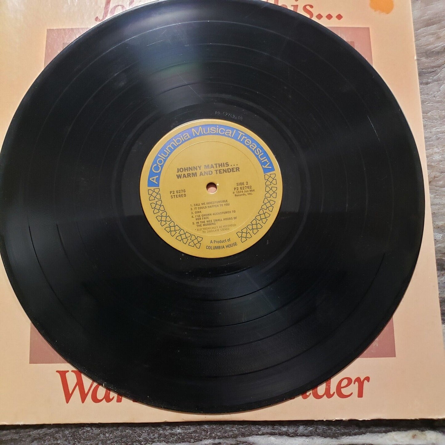 Johnny Mathis - Warm And Tender - 2 Disc Set - P 62762 Vinyl Record LP