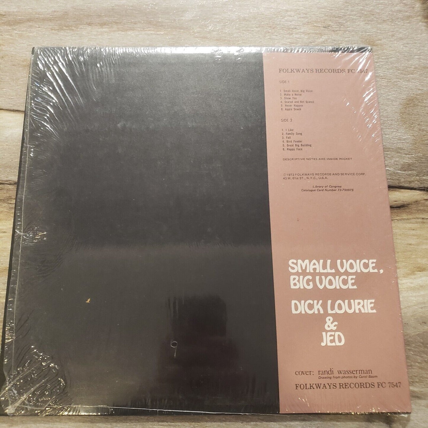 Small Voice, Big Voice - Dick Laurie And Jed - FC7547 Vinyl Record LP