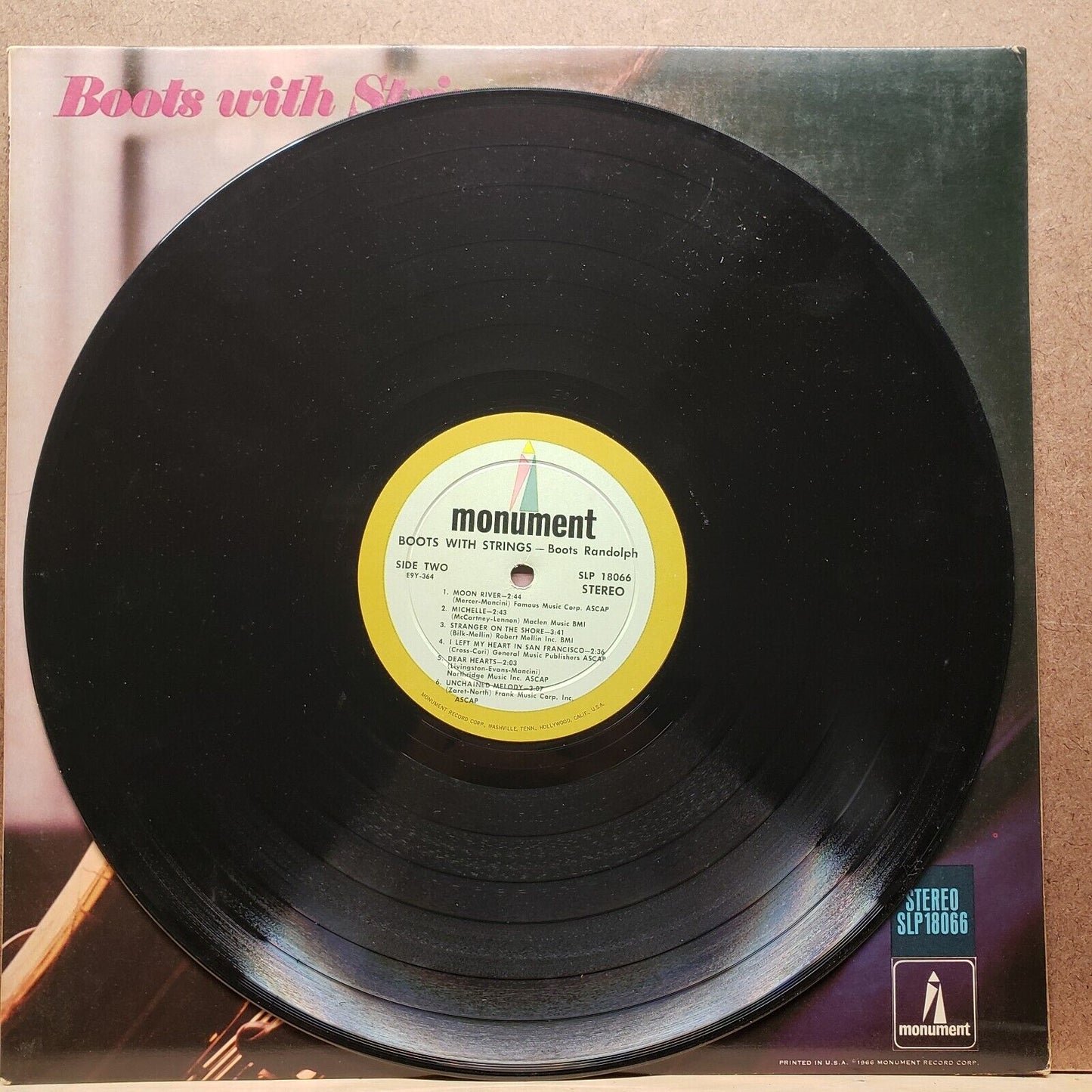 Boots Randolph - Boots With Strings - SLP 18066 - Vinyl Record LP