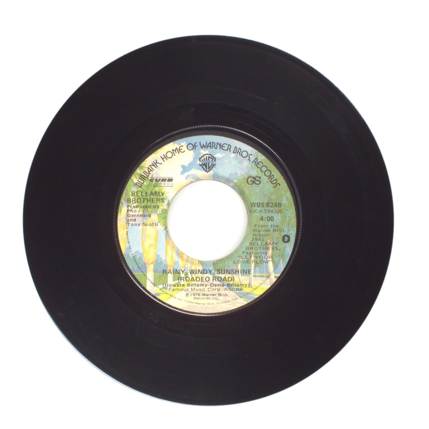 Bellamy Brothers - Satin Sheets; Rainy Windy Sunshine (Roadeo Road) - 45 RPM 7"