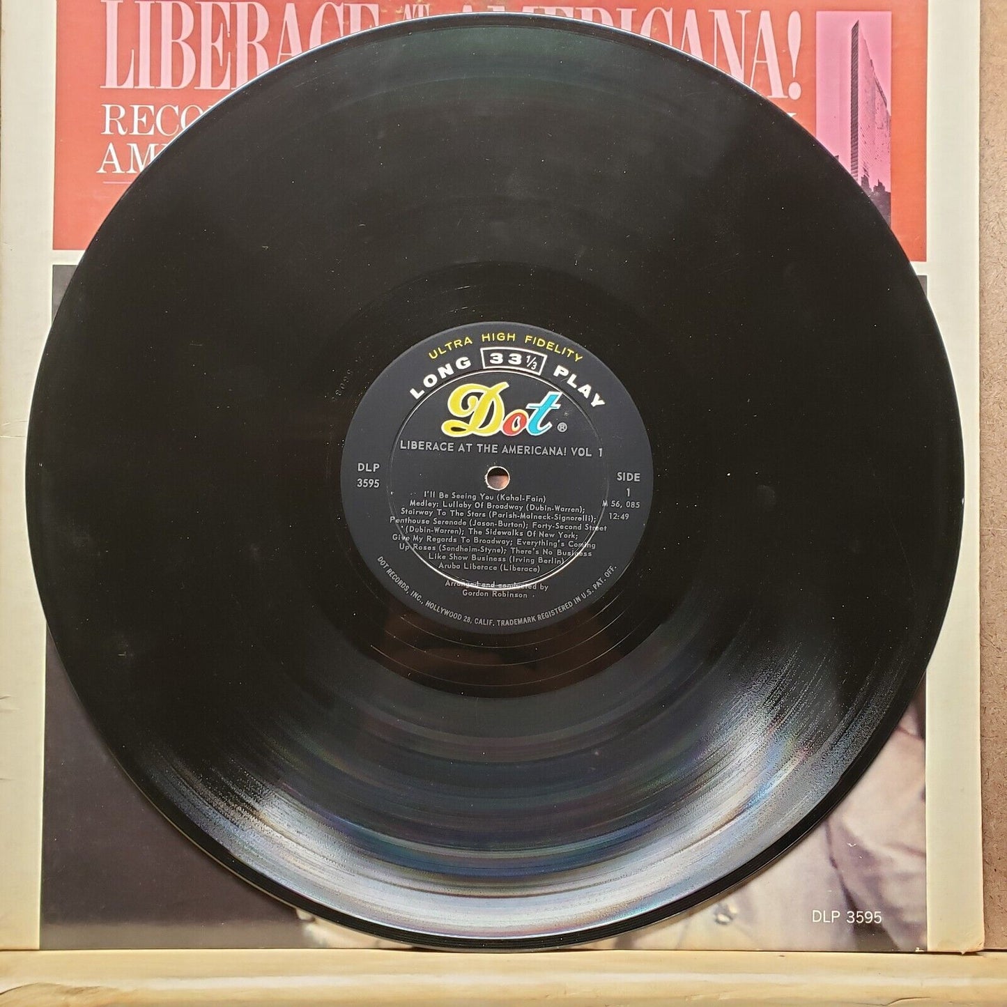 Liberace At The Americana! Vol. 1 - DLP 3595 - Vinyl Record LP