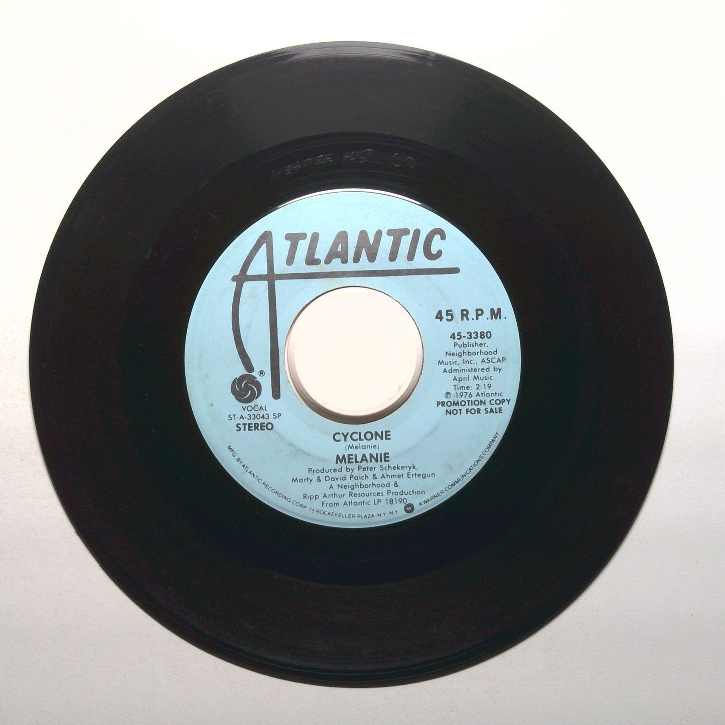 Melanie - Cyclone - Promo - Vinyl Record 45 RPM 7"