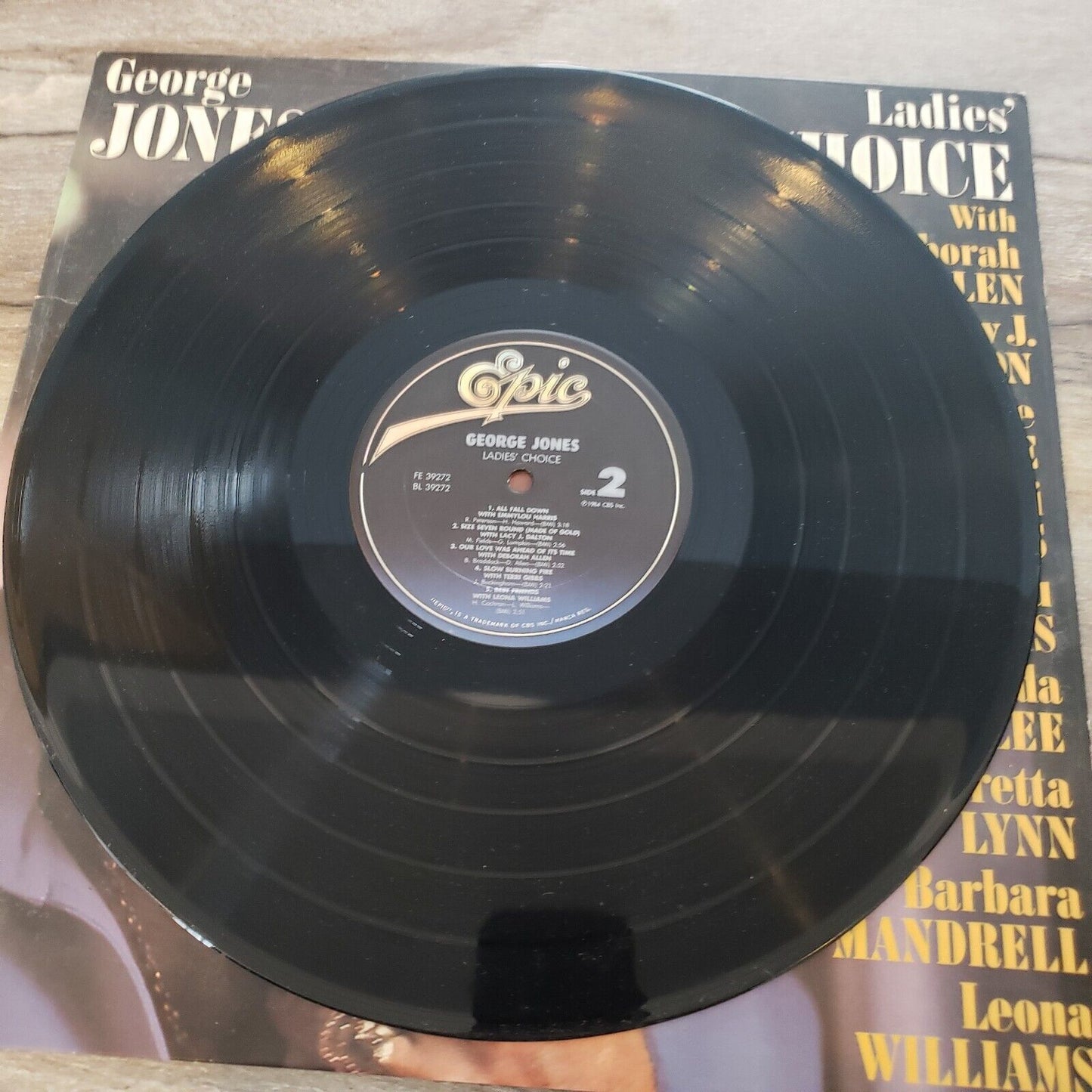 George Jones - Ladies' Choice - 1984 FE 39272 Vinyl Record LP