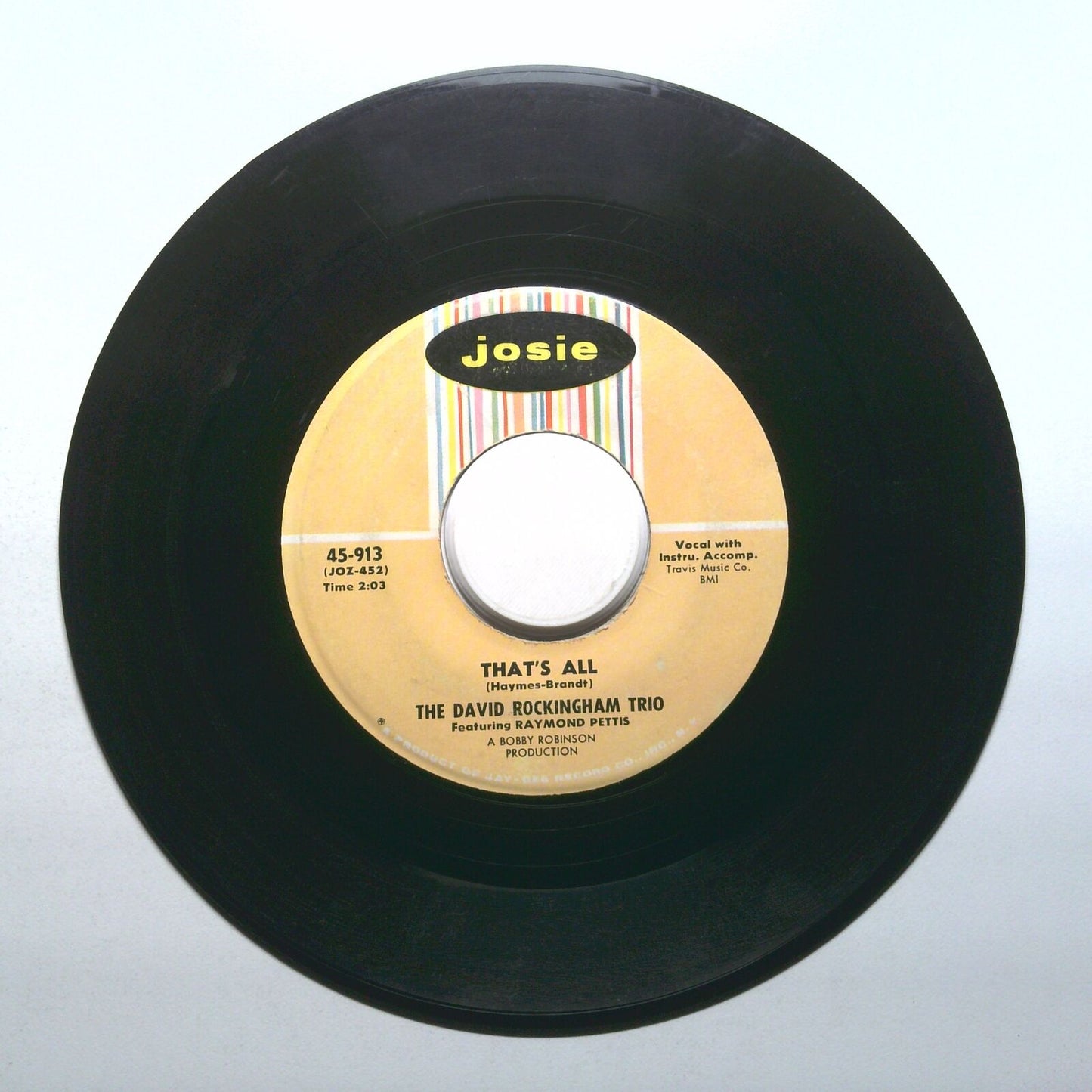 The David Rockingham Trio - Dawn; That's All - Vinyl 45 RPM 7"