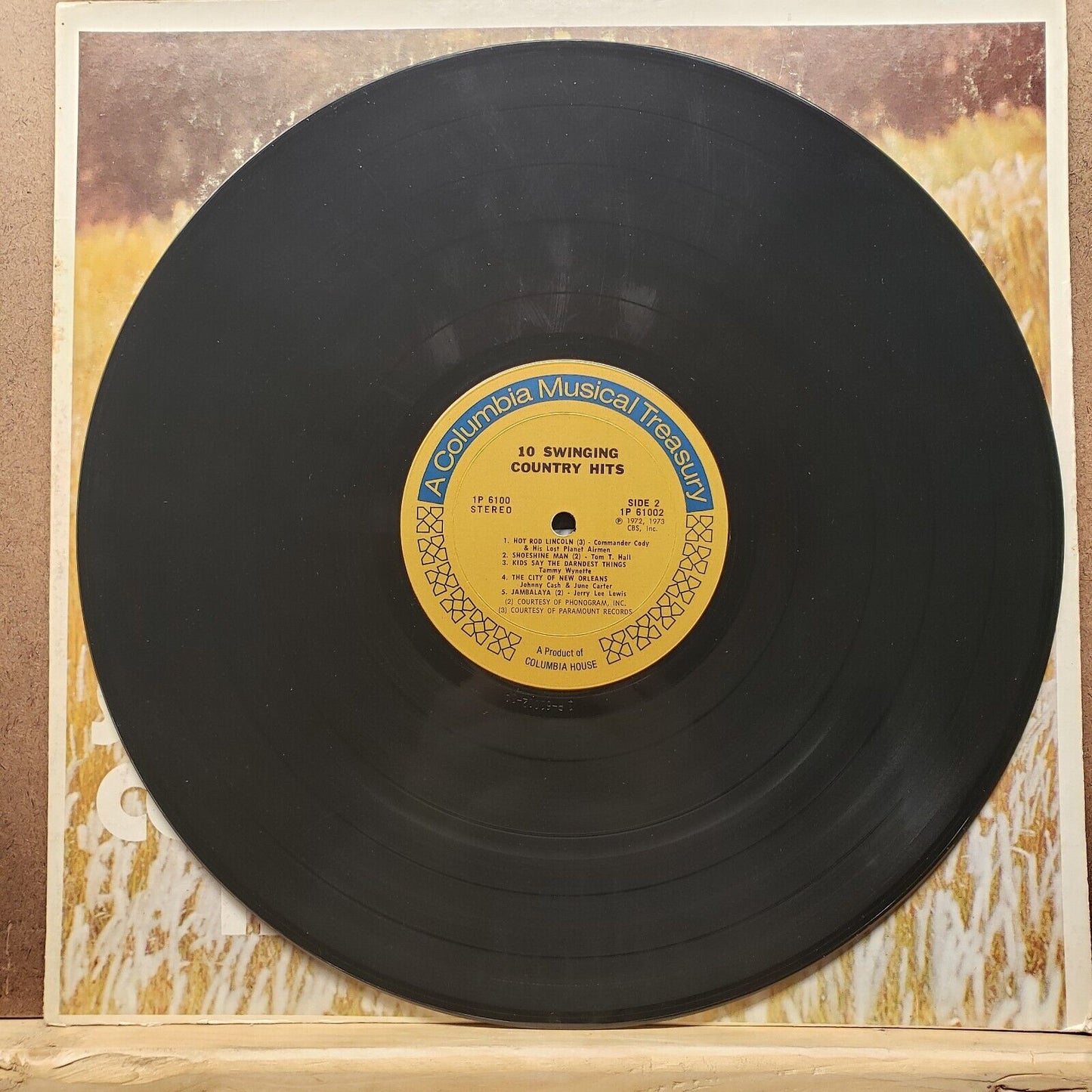 10 Swinging Country Hits - A Columbia Musical Treasury - 1973 - Vinyl Record LP