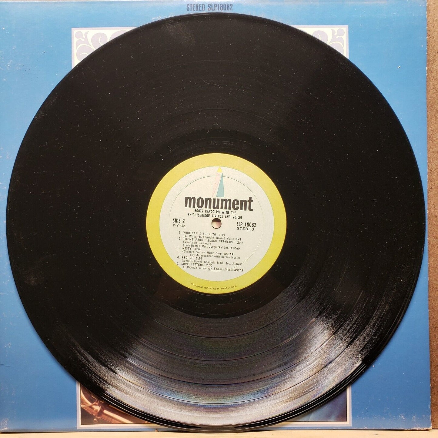Boots Randolph With The Kinghtsbridge Strings And Voices - SLP 18082 - Vinyl LP