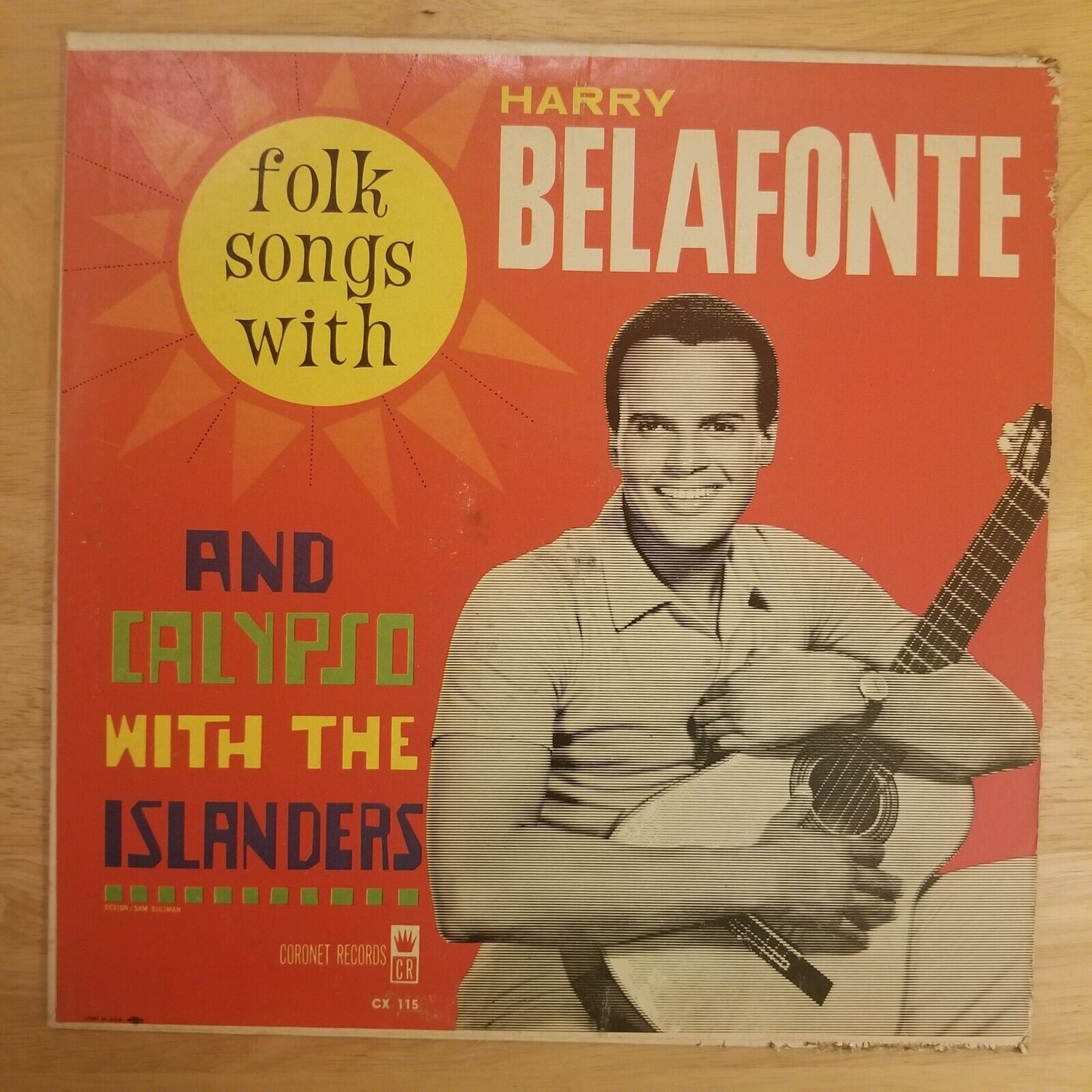 Harry Bafonte - Folk Songs and Calypso With The Islanders - CX-115 Vinyl Record