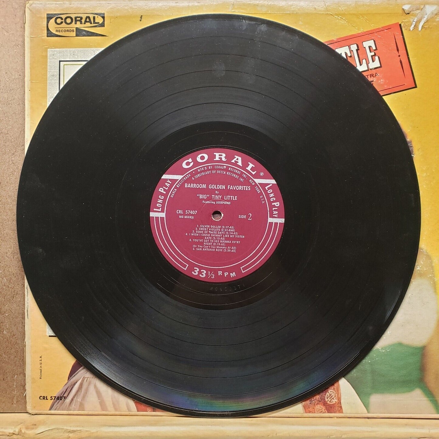 Big Tiny Little - Barroom Golden Favorites - CRL 57407 - Vinyl Record LP