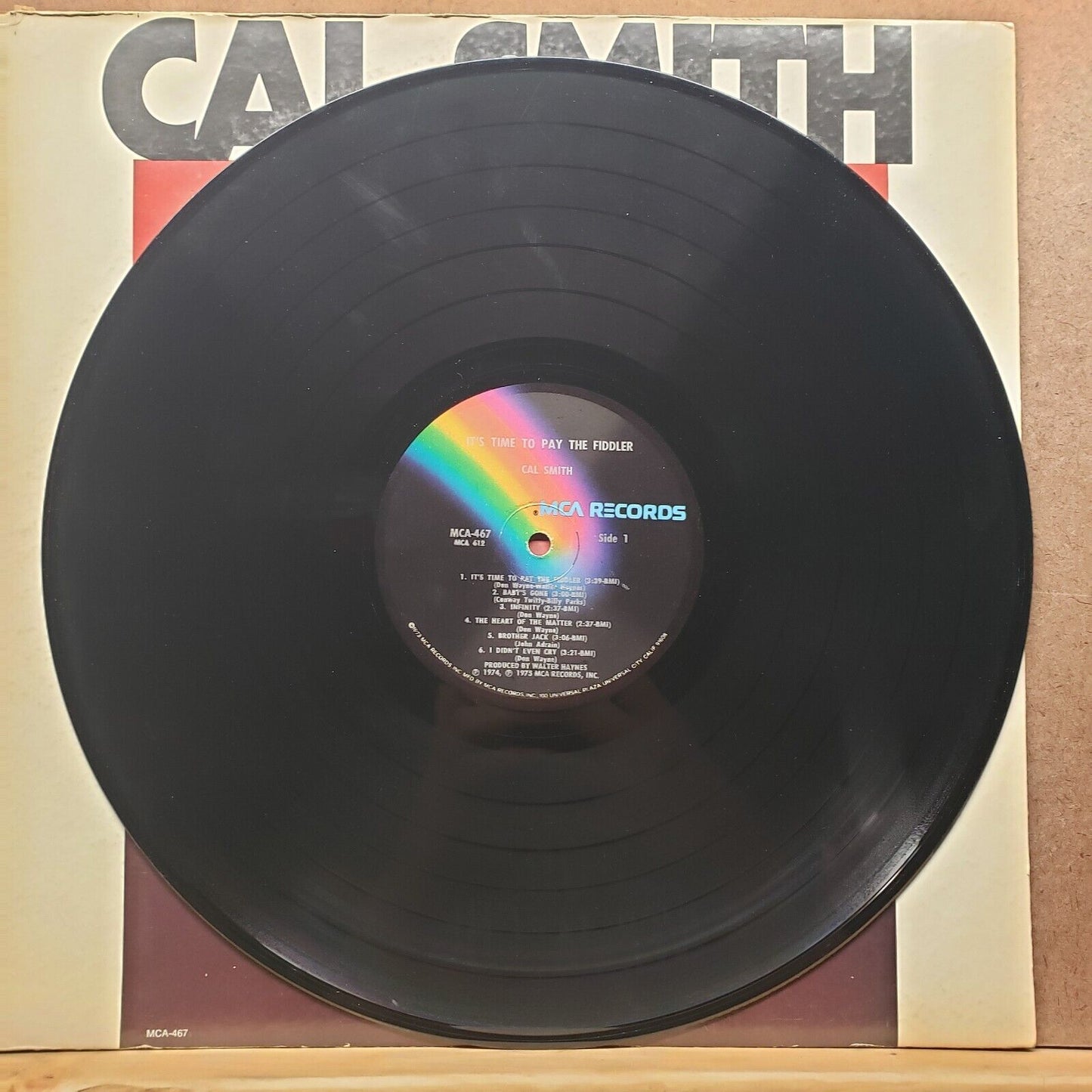 Cal Smith - It's Time To Pay The Fiddler - MCA 467 - Vinyl Record LP