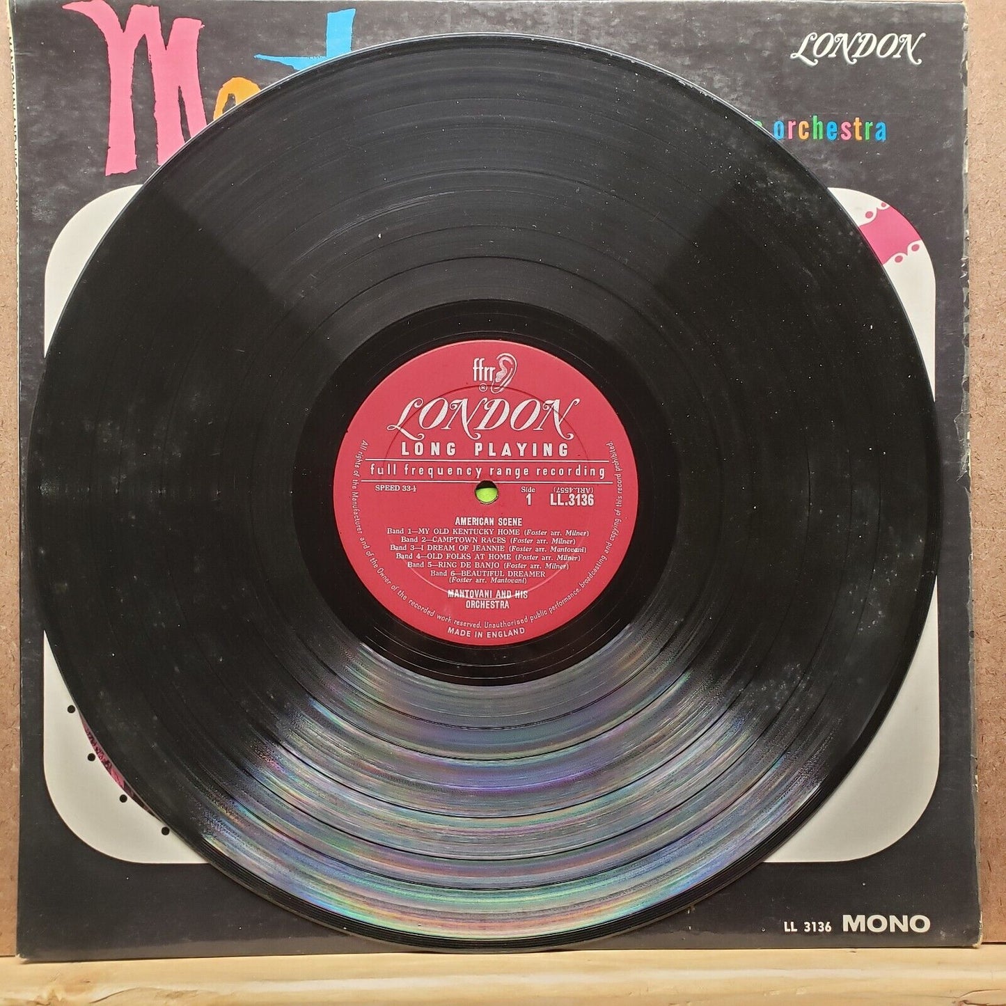 Stephen Foster and American Scene - Mantovani And His Orchestra -Vinyl Record LP