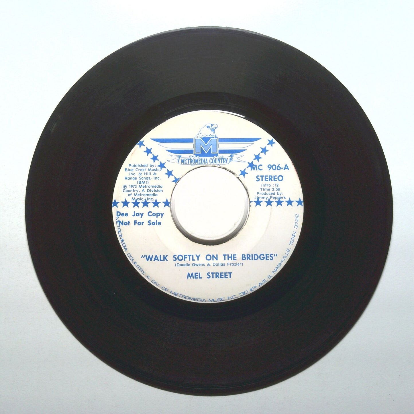 Mel Street - Walk Softly On The Bridges - Vinyl 45 RPM 7"
