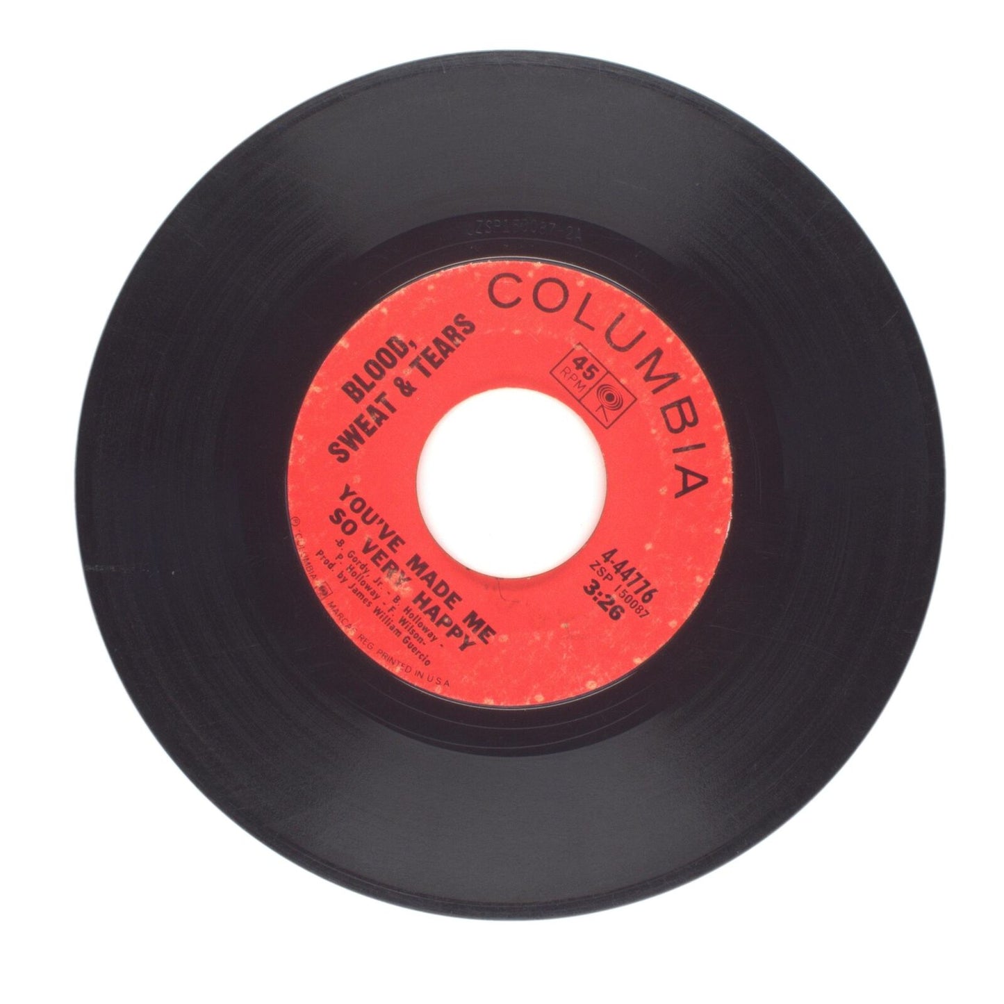 Blood, Sweat & Tears - Blues - Part II; You've Made Me So Very Happy - 45 RPM 7"