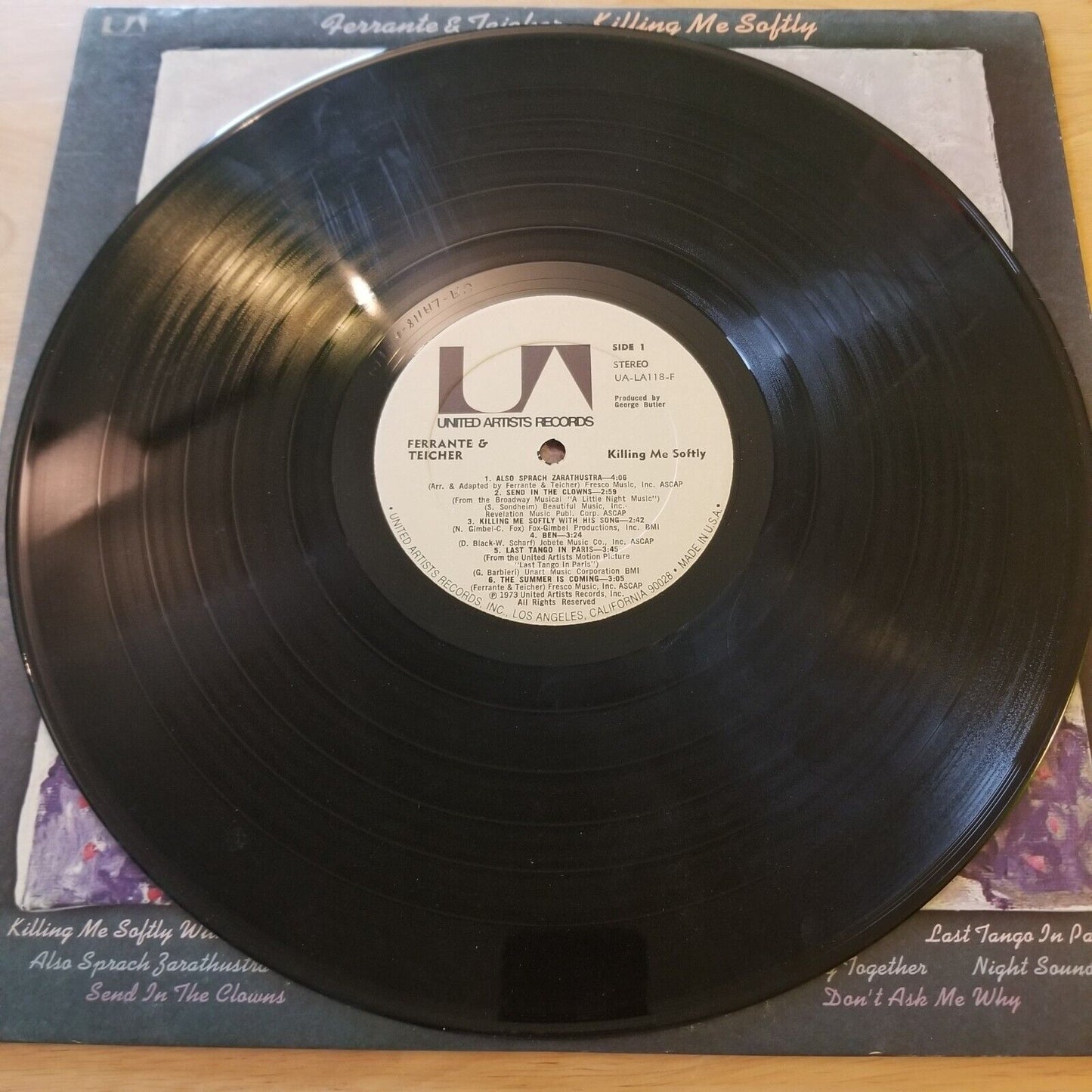 Ferrante and Teicher - Killing Me Softly - UALA-118 Vinyl Record LP