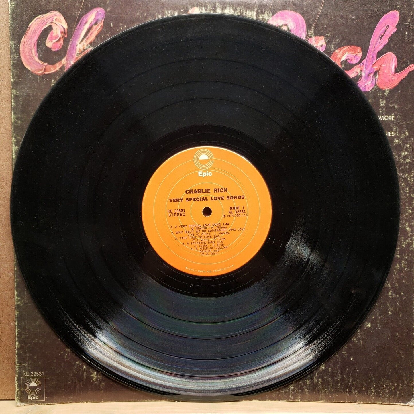 Charlie Rich - Very Special Love Songs - KE 32521 - Vinyl Record LP
