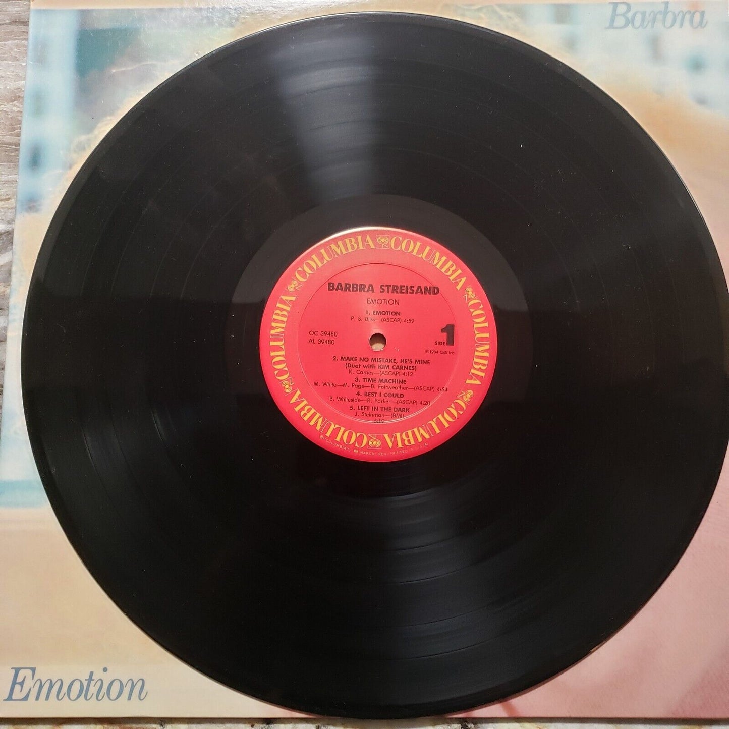 Barbra Streisand - Emotion - 1984 OC 39480 Vinyl Record LP
