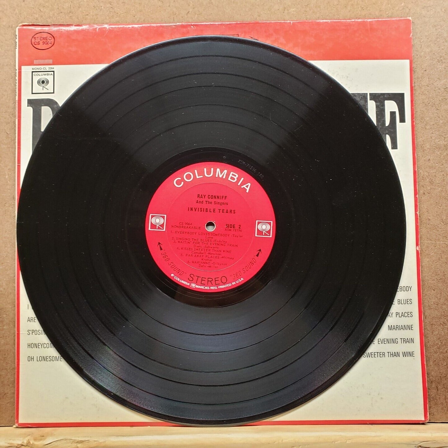 Ray Conniff - Invisible Tears - CS 9064 - Vinyl Record LP