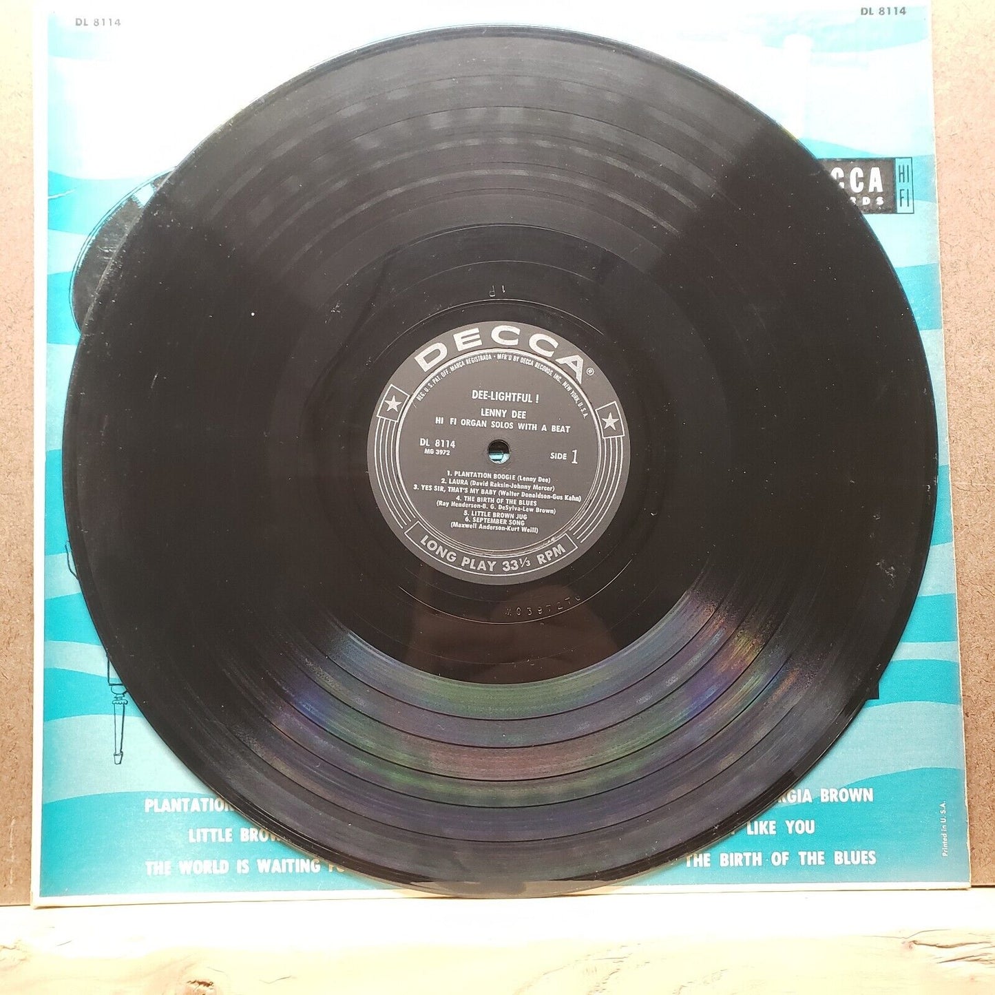 Lenny Dee - Dee-Lightful! - LD 8114 - Vinyl Record LP