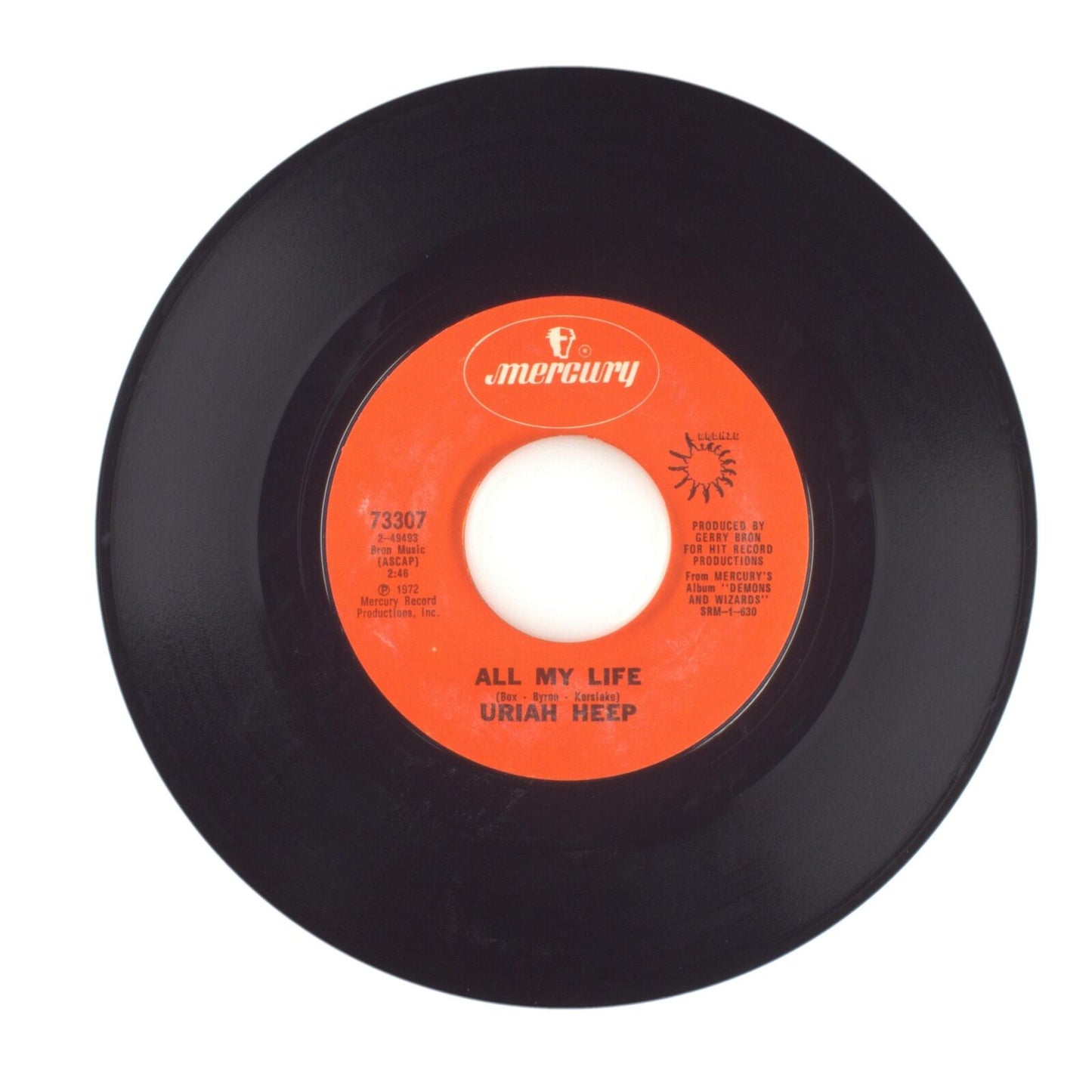 Uriah Heep - All My Life; Easy Livin - Vinyl Record 45 RPM 7"