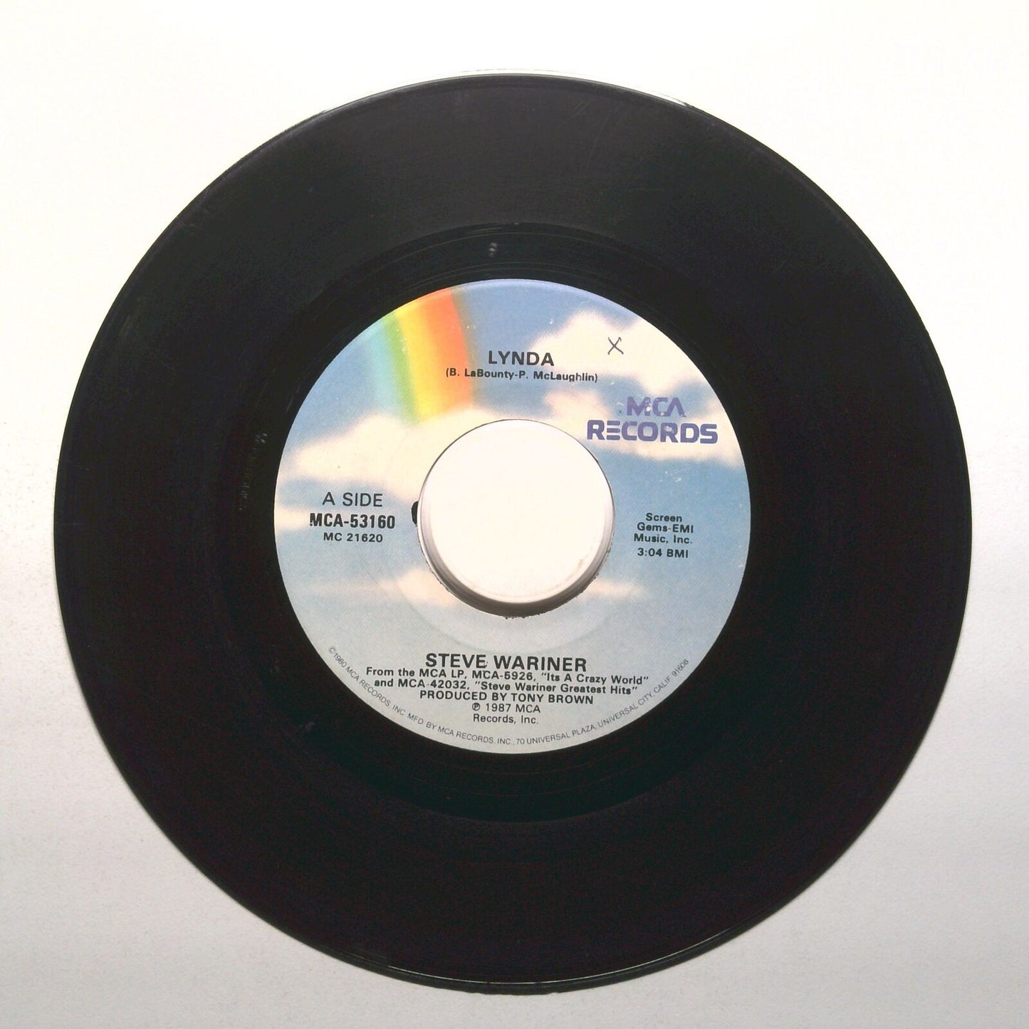 Steve Wariner - There's Always a First Time; Lynda - Vinyl Record 45 RPM 7"