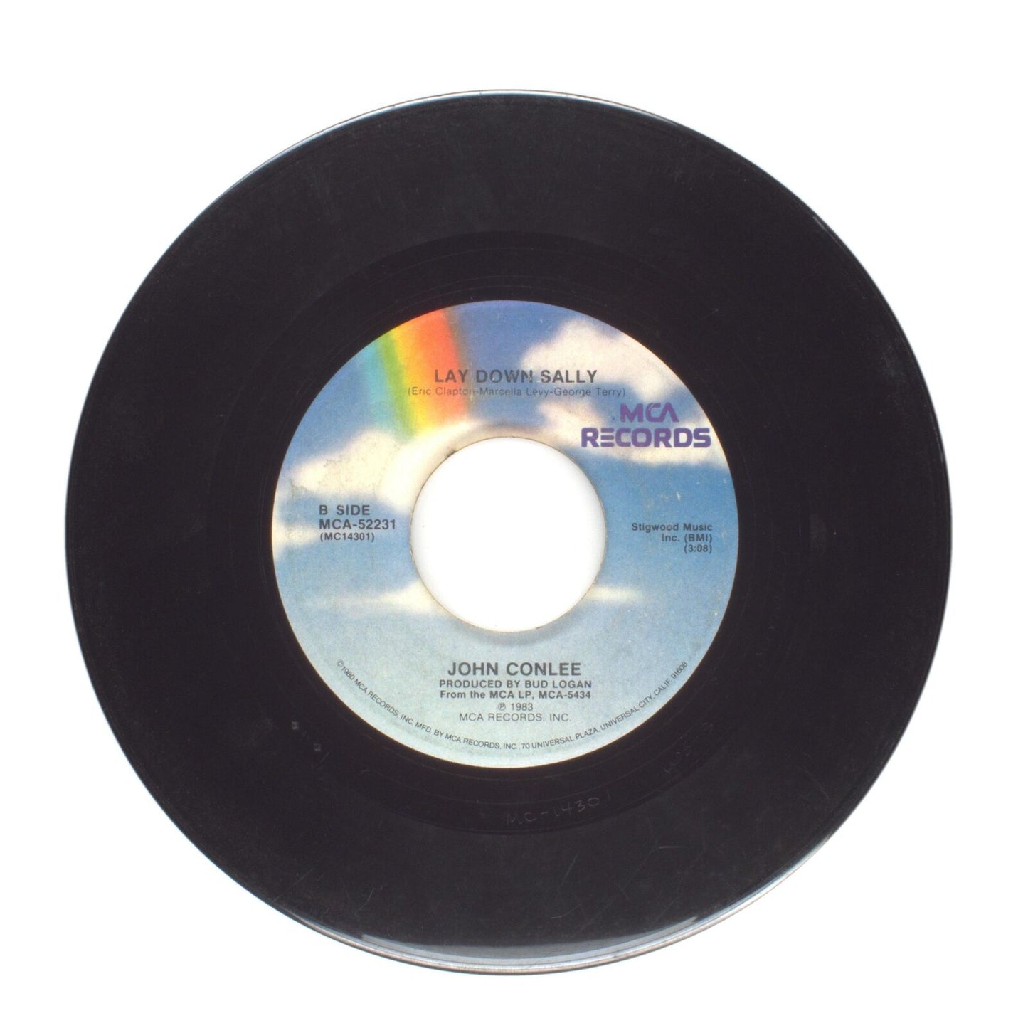 John Conlee - I'm Only In It for the Love; Lay Down Sally - Vinyl 45 RPM 7"