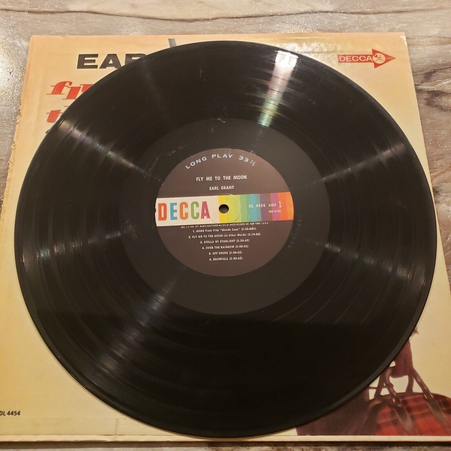 Earl Grant - Fly Me To The Moon - DL 4454 Vinyl Record LP