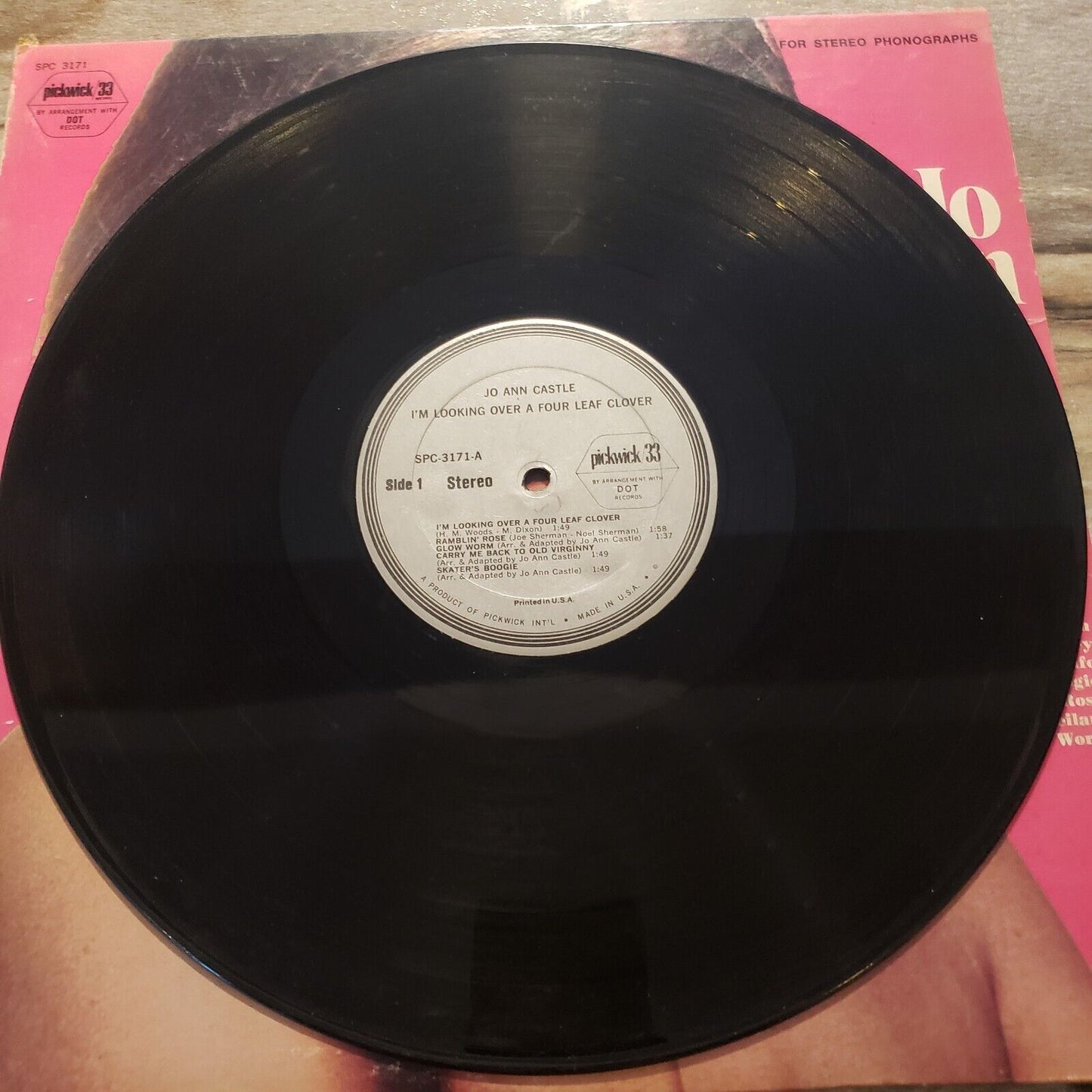 Jo Ann Castle - I'm Looking Over A Four Leaf Clover - SPC-3171 Vinyl Record LP