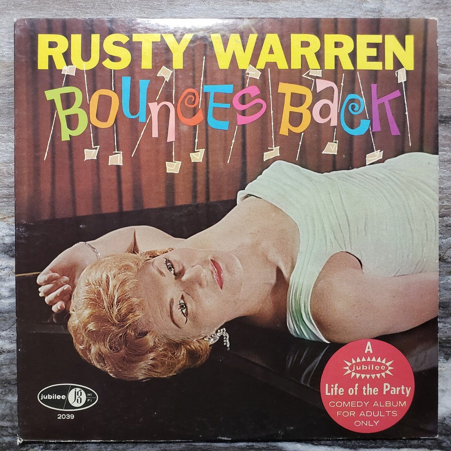 Rusty Warren - Rusty Warren Bounces Back - JGM 2039 Vinyl Record LP