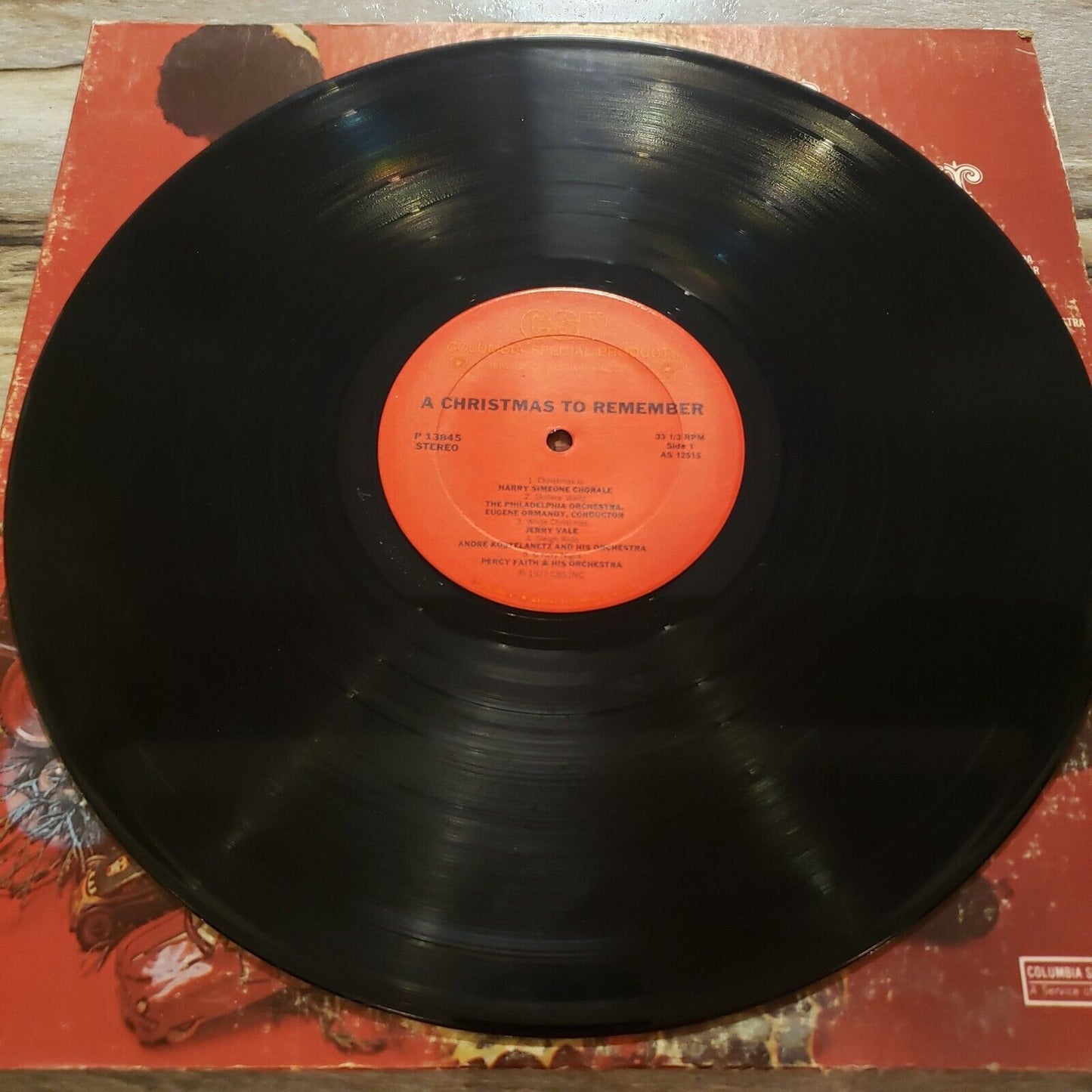 Columbia Records - A Christmas To Remember - 1977 - P 13845 - Vinyl Record LP