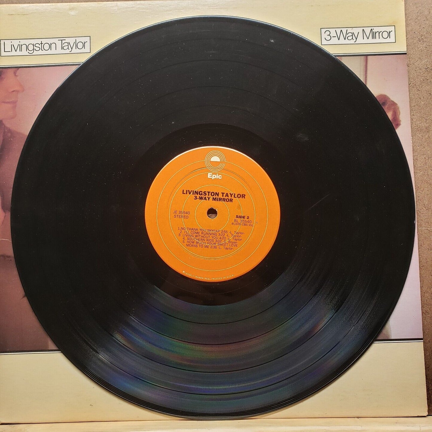 Livingston Taylor - 3-Way Mirror - JE 35540 - 1978 - Vinyl Record LP