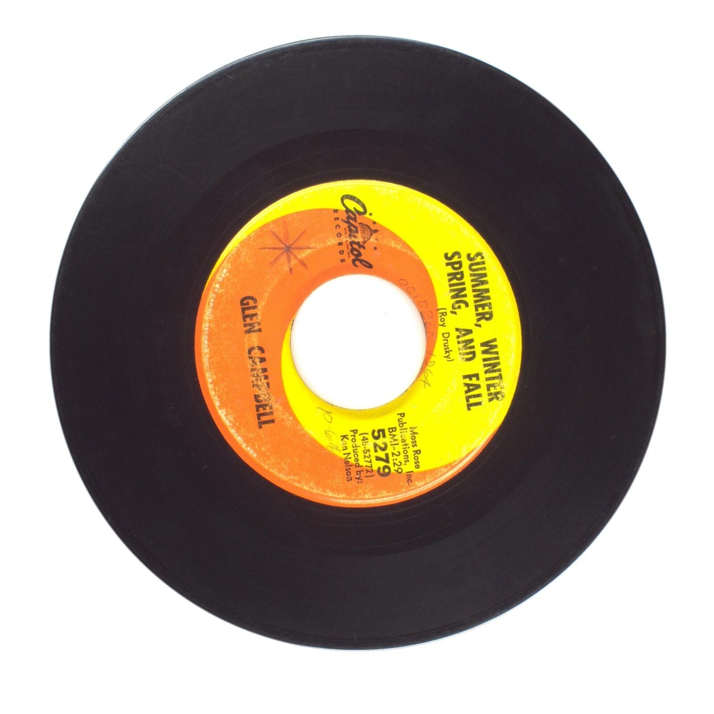 Glen Campbell - Heartaches Can Be Fun; Summer, Winter, Spring, And Fall - 45 RPM