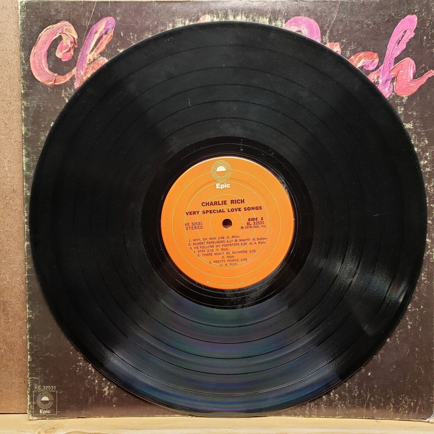 Charlie Rich - Very Special Love Songs - KE 32521 - Vinyl Record LP
