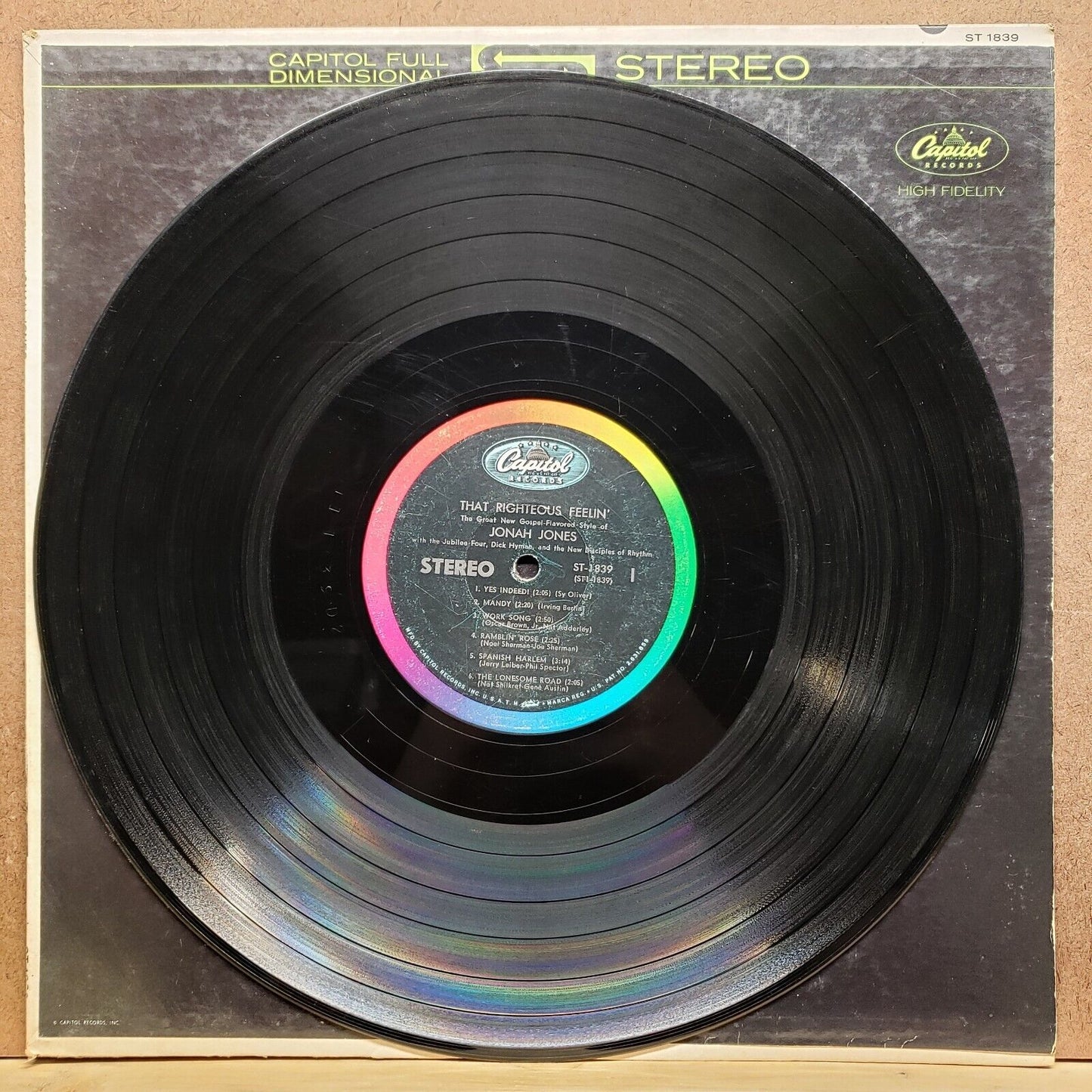 Jonah Jones - That Righteous Feelin' - ST 1839 - Vinyl Record LP