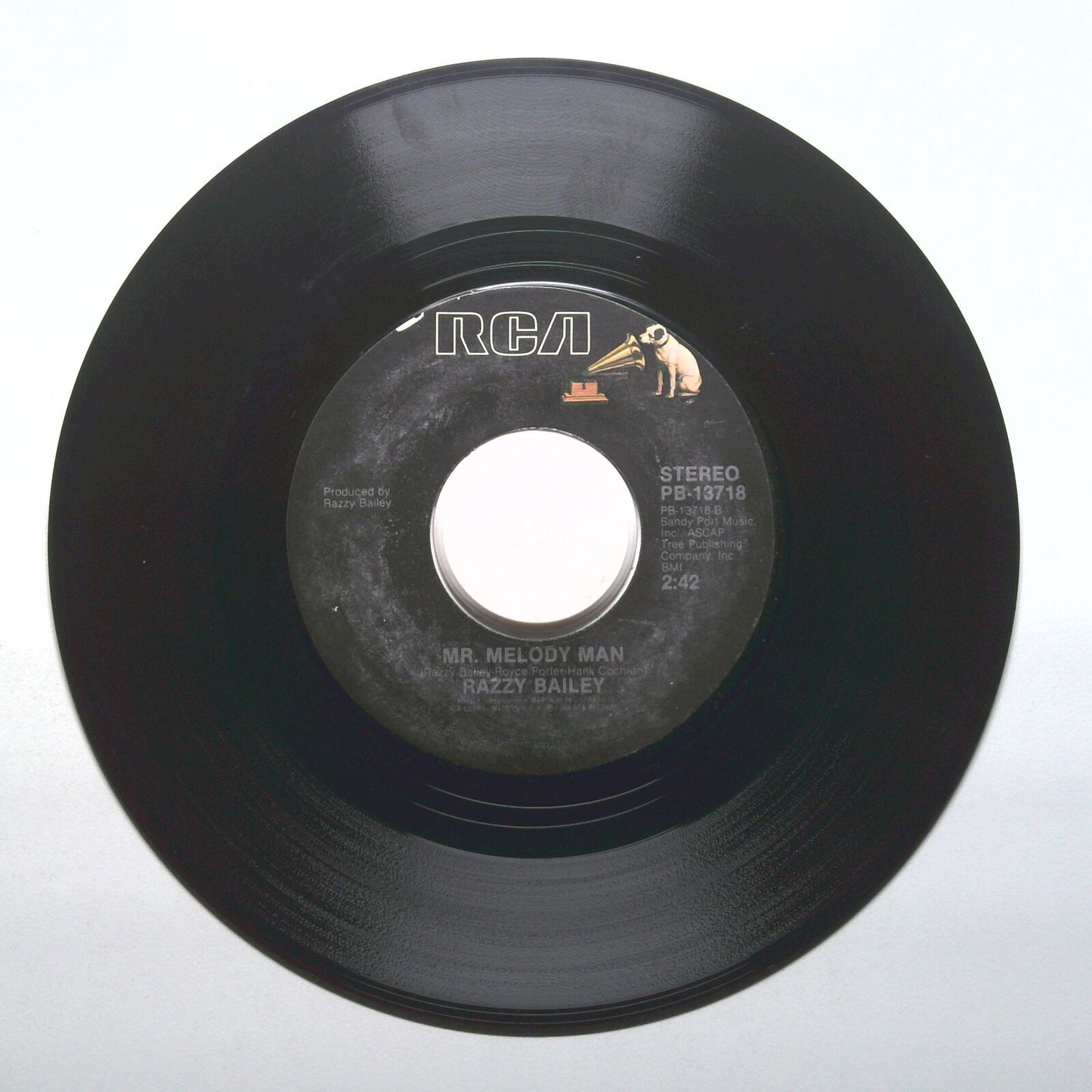 Razzy Bailey - In The Midnight Hour; Mr. Melody Man - Vinyl 45 RPM 7"